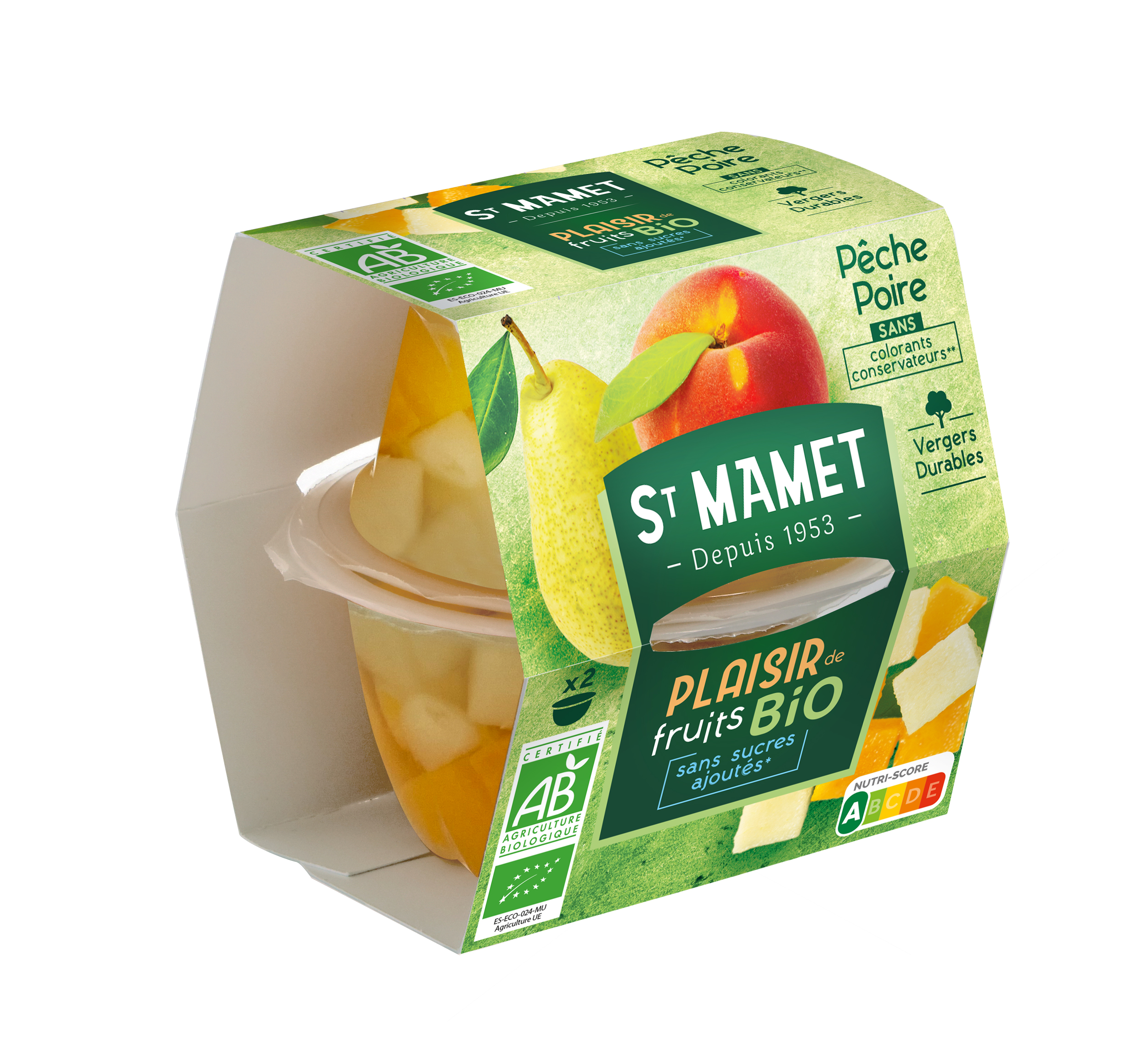 Spécialité de fruits pomme française sans sucres ajoutés St Mamet PRO