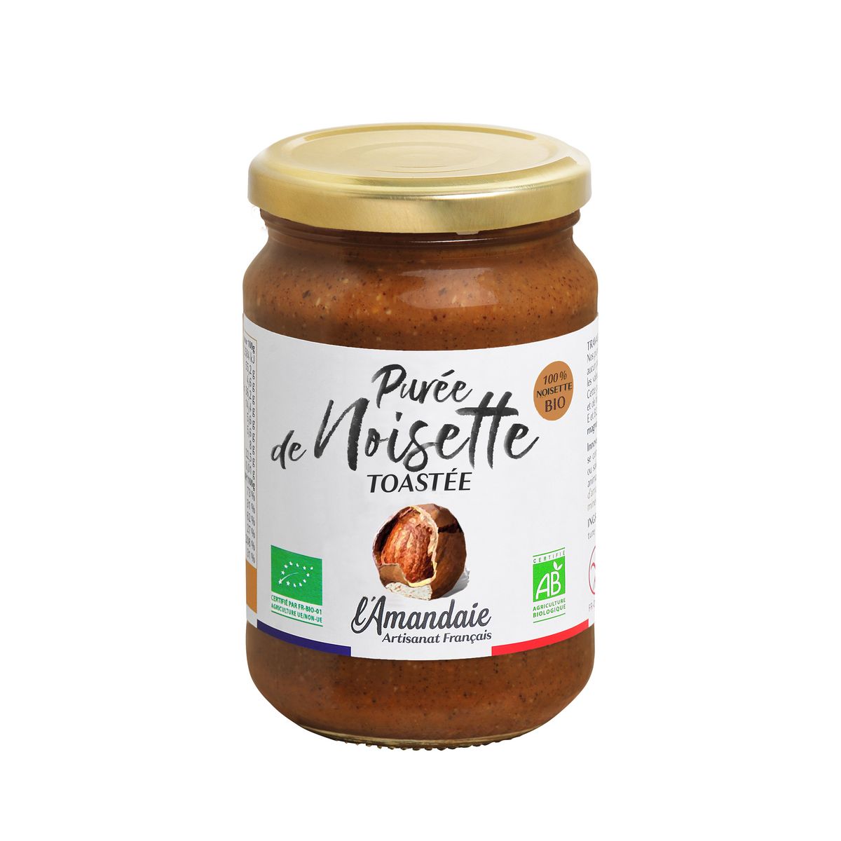 Purée noisette BIO, 350g