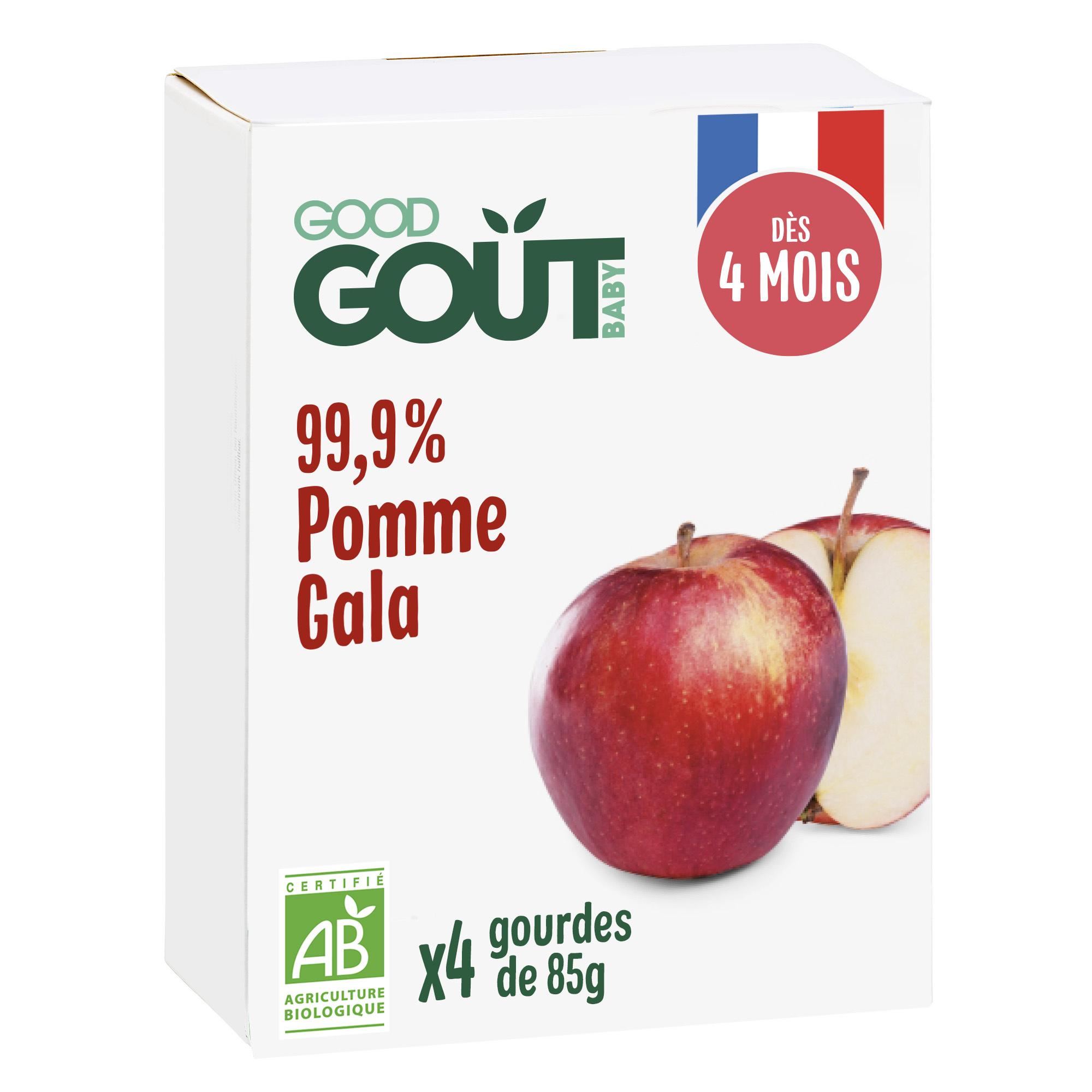 Good Gout Compotes en gourde bio mangue sans sucres ajoutés 