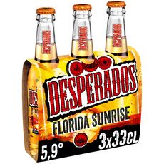 DESPERADOS Bière aromatisée Tequila Florida Sunrise 5.9% bouteilles 3x33cl