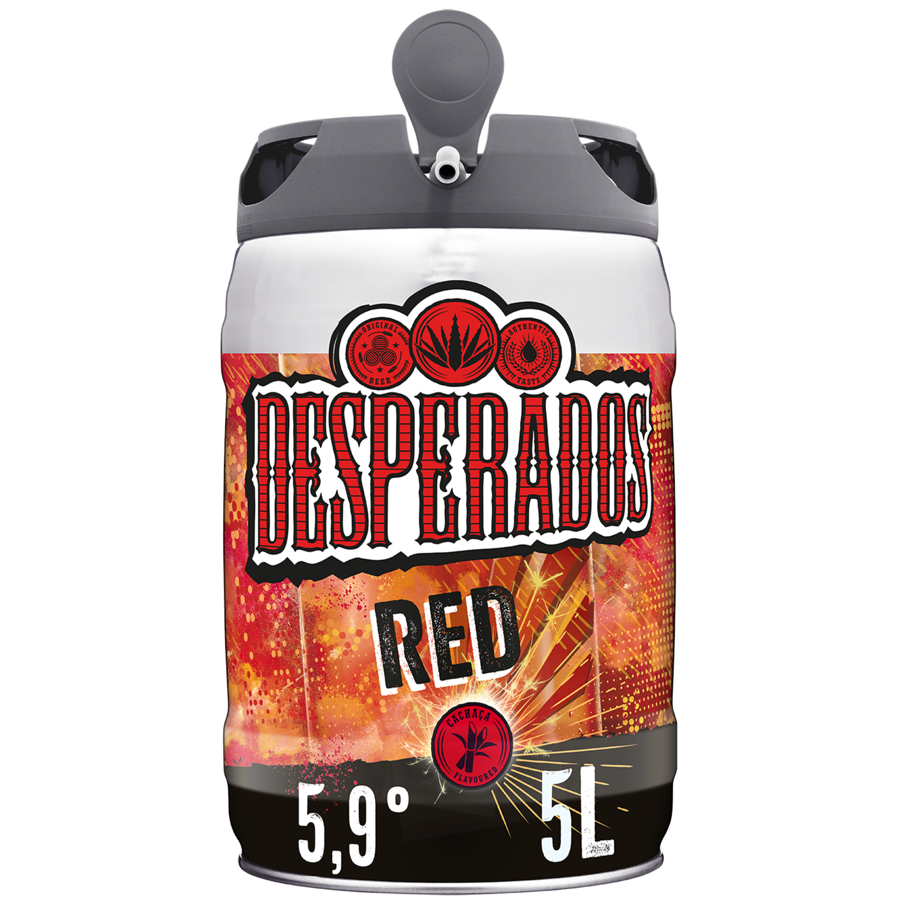 DESPERADOS Desperados Bière original aromatisée tequila fût torp 5,9% 2l 2l  pas cher 