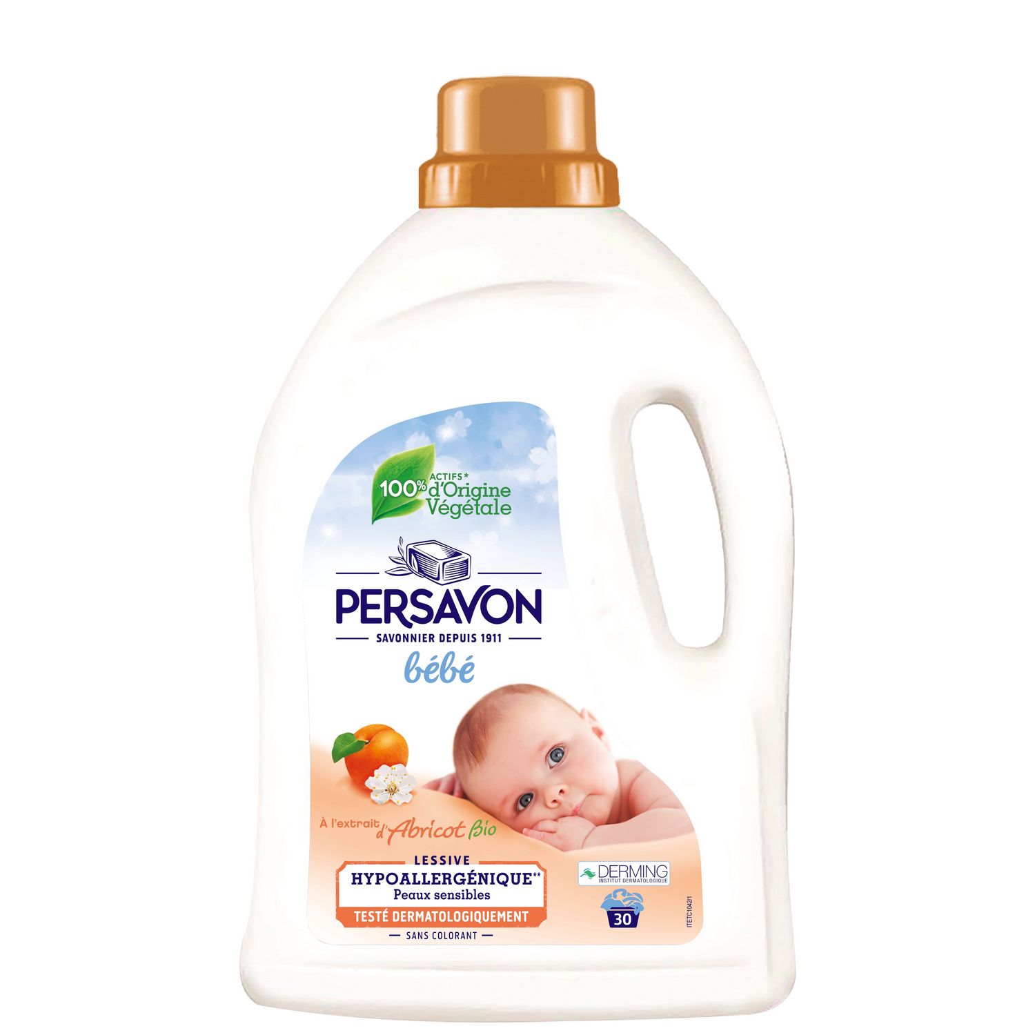 Lessive liquide bébé à l'extrait d'abricot Bio 1,5L