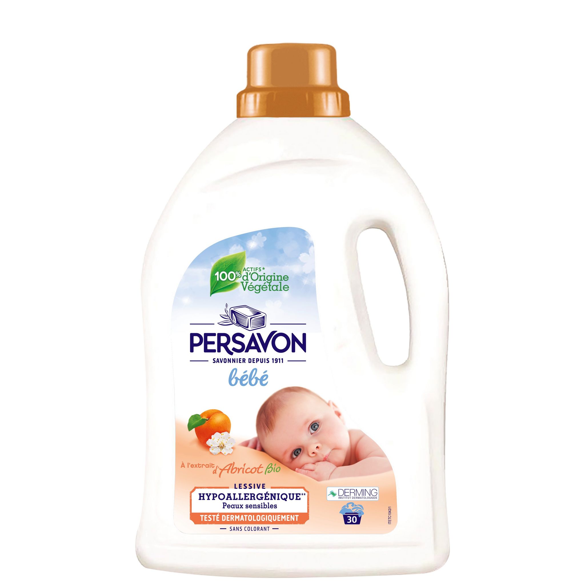 PERSAVON Lessive liquide bébé hypoallergénique peaux sensibles à l