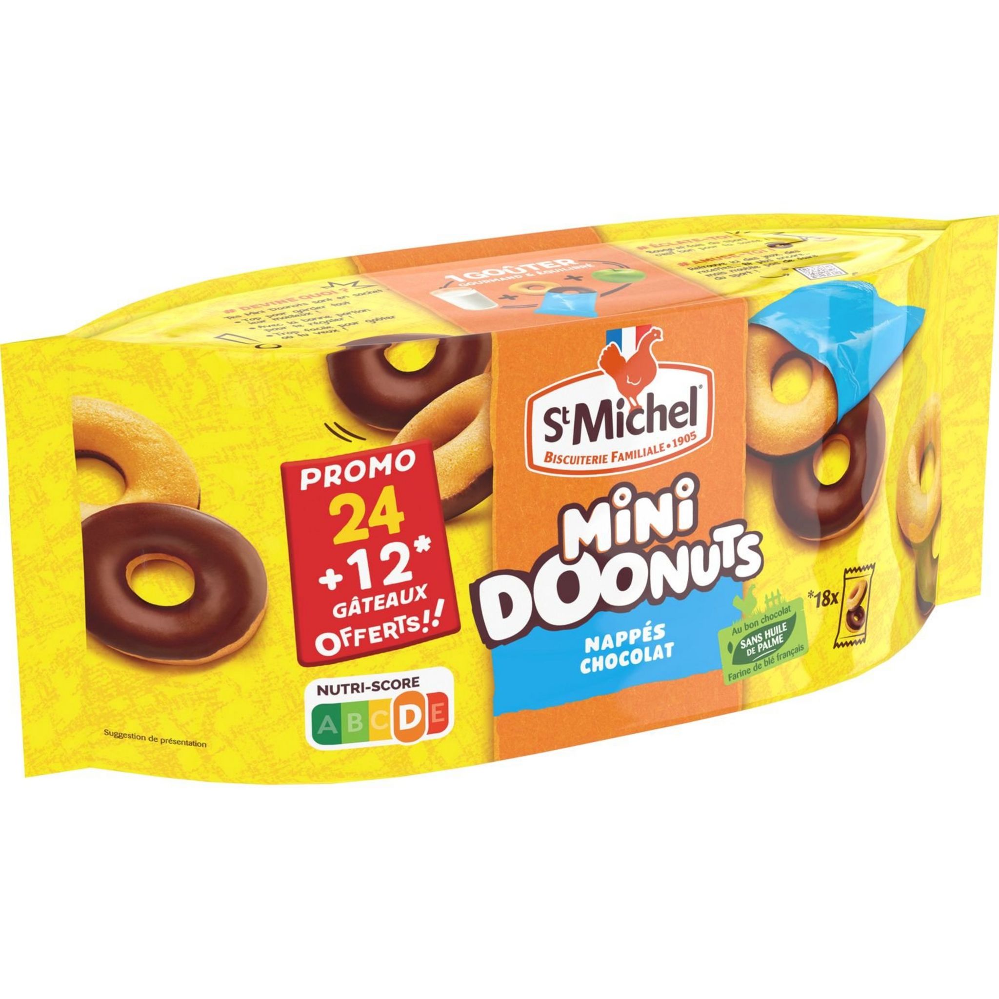 BN Biscuits mini goût chocolat 5x5 biscuits 175g pas cher 