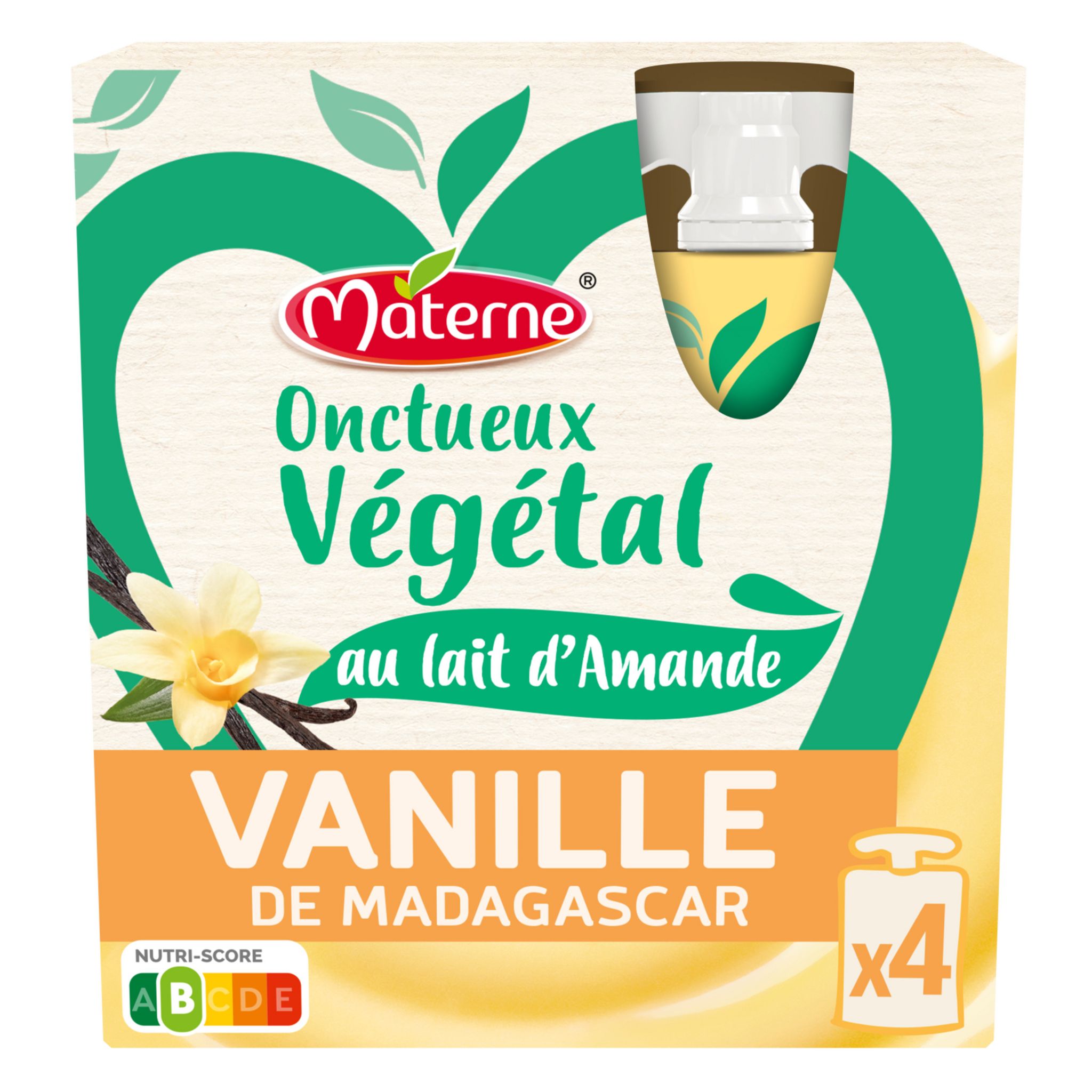 Boisson Aux Amandes Saveur Vanille, Sans Produits Laitiers