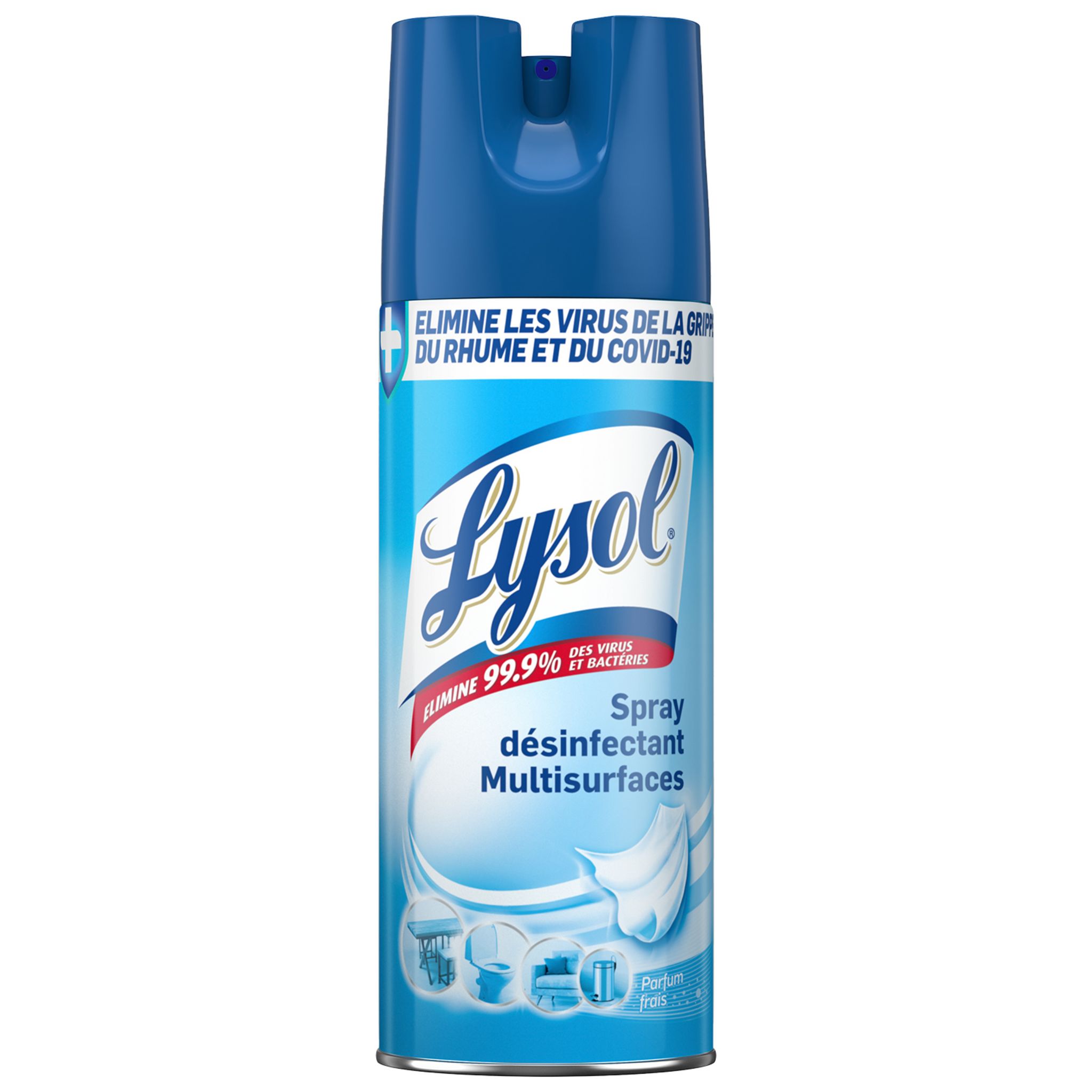 Lysol Spray Antibactérien 500 ml, Désinfectant du Linge Parfum Frais,  Dépose une Brume Fraîche sur votre Linge, Parfume sans laver