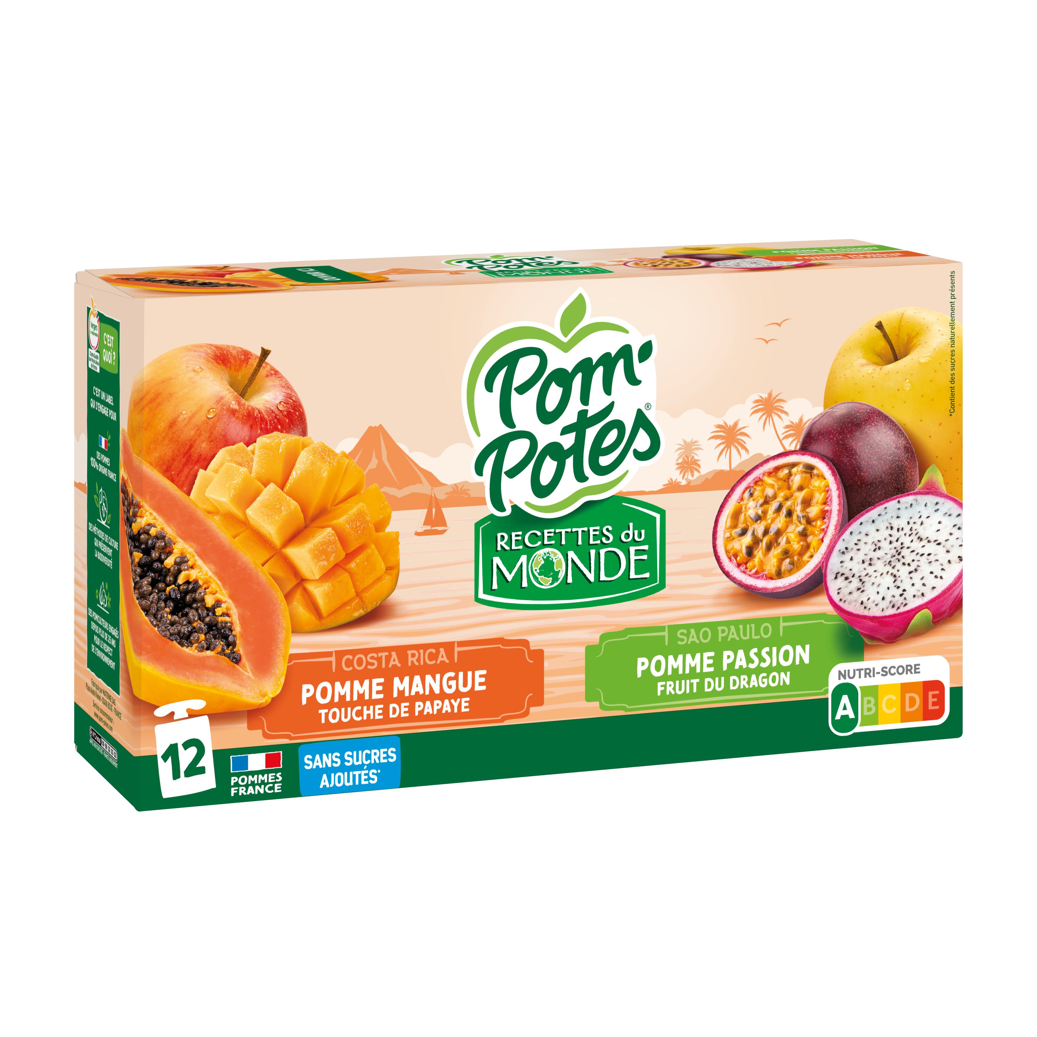 24 compotes de pommes bio ANDROS de 85 g - Achat pas cher