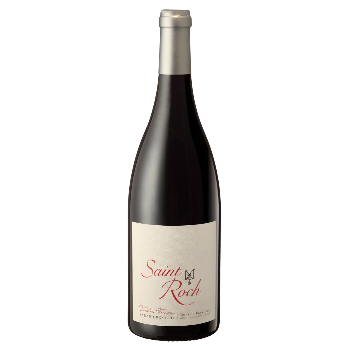 Vin rouge AOP Côtes-du-Roussillon syrah-grenache Saint Roch 75cl