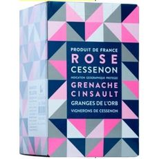 IGP Grenache Cinsault Cessenon rosé Bib Grand format 5l