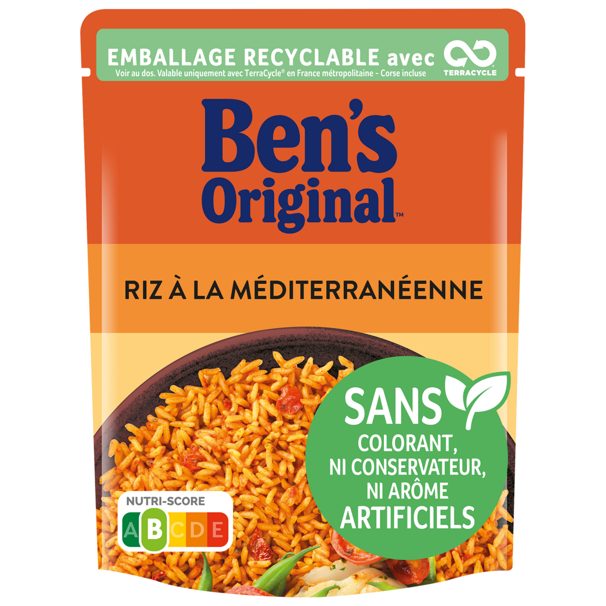 BEN'S ORIGINAL Riz express à la méditerranéenne 2 minutes 250g