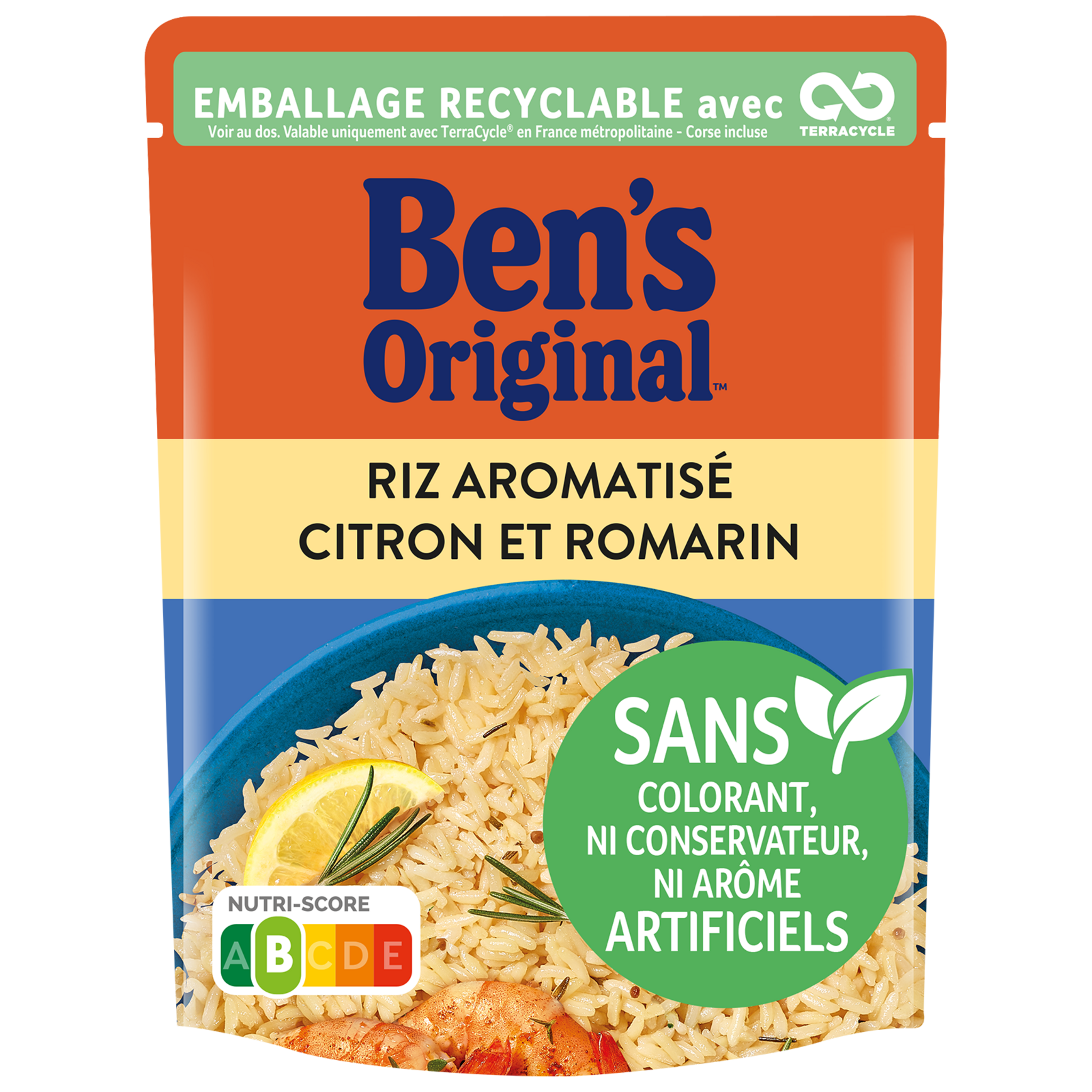 Ben's original - riz aromatisé au citron et romarin