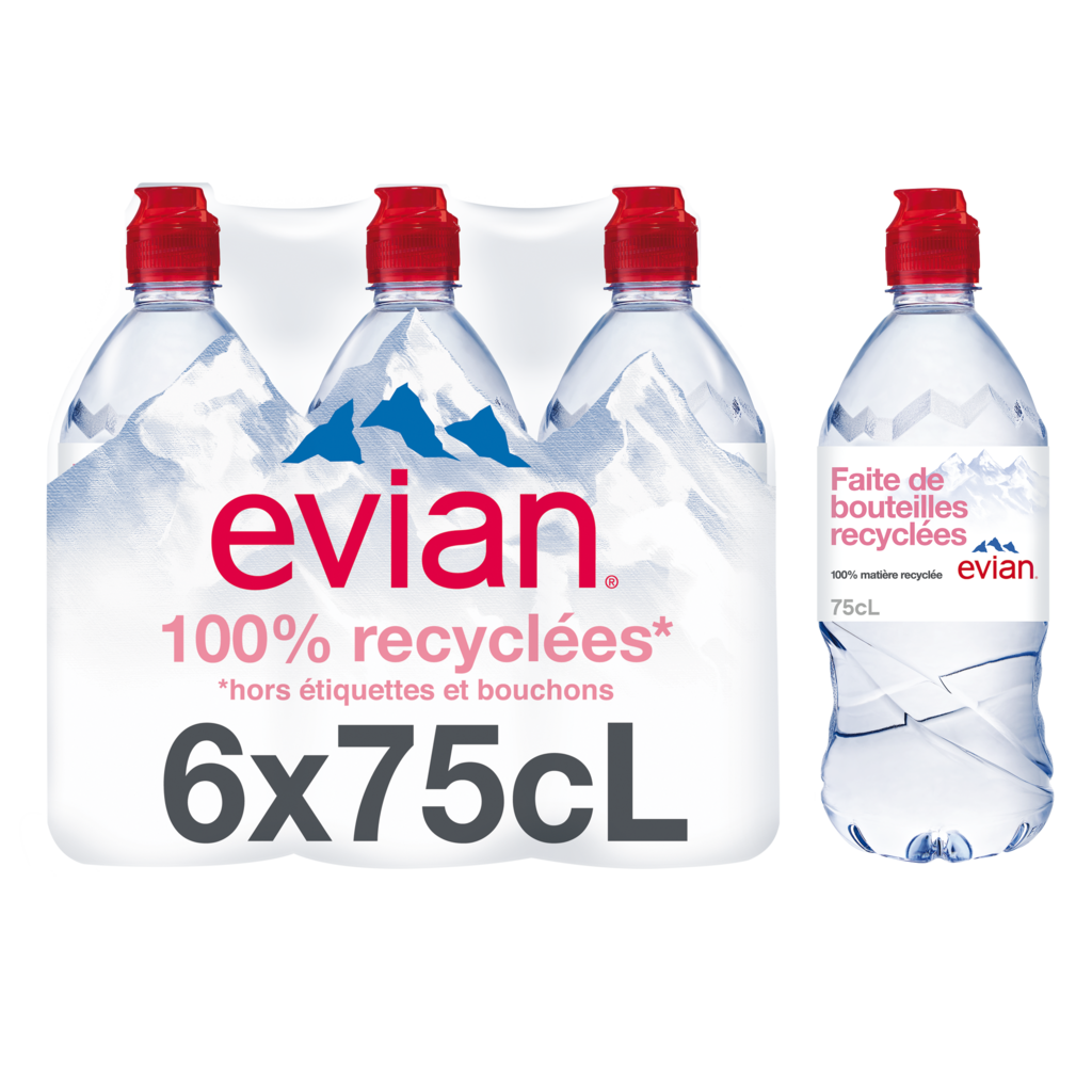 Evian Eau minérale naturelle - Bonbonne 6 L