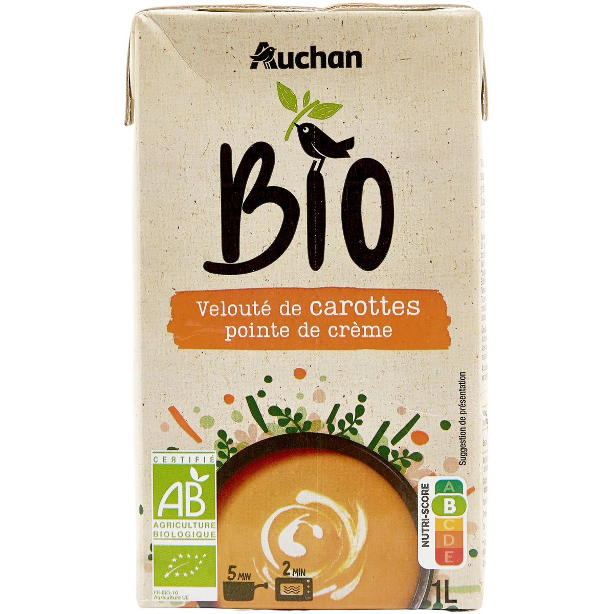 LIEBIG Soupe 10 légumes et crème fraîche 2 personnes 2x30cl pas cher 