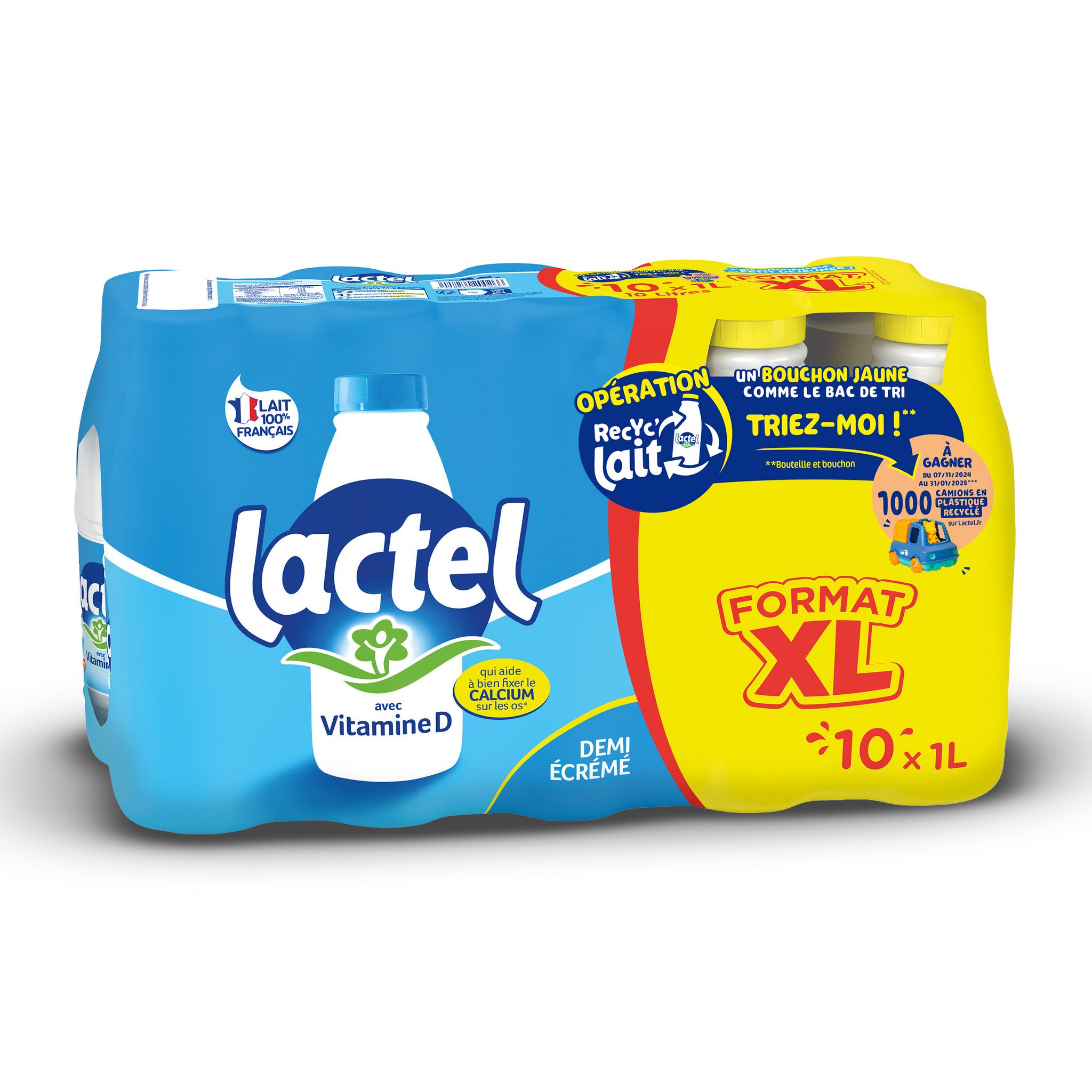 Achat / Vente Le lait d'ici 1/2 écrémé stérilisé UHT bouteille, 6x1L