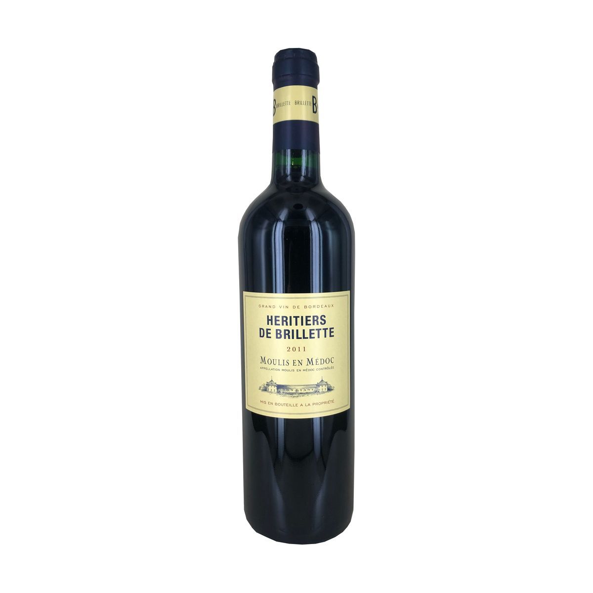 Vin rouge AOP Moulis-en-Médoc Héritiers de Brillette HVE 2011 75cl