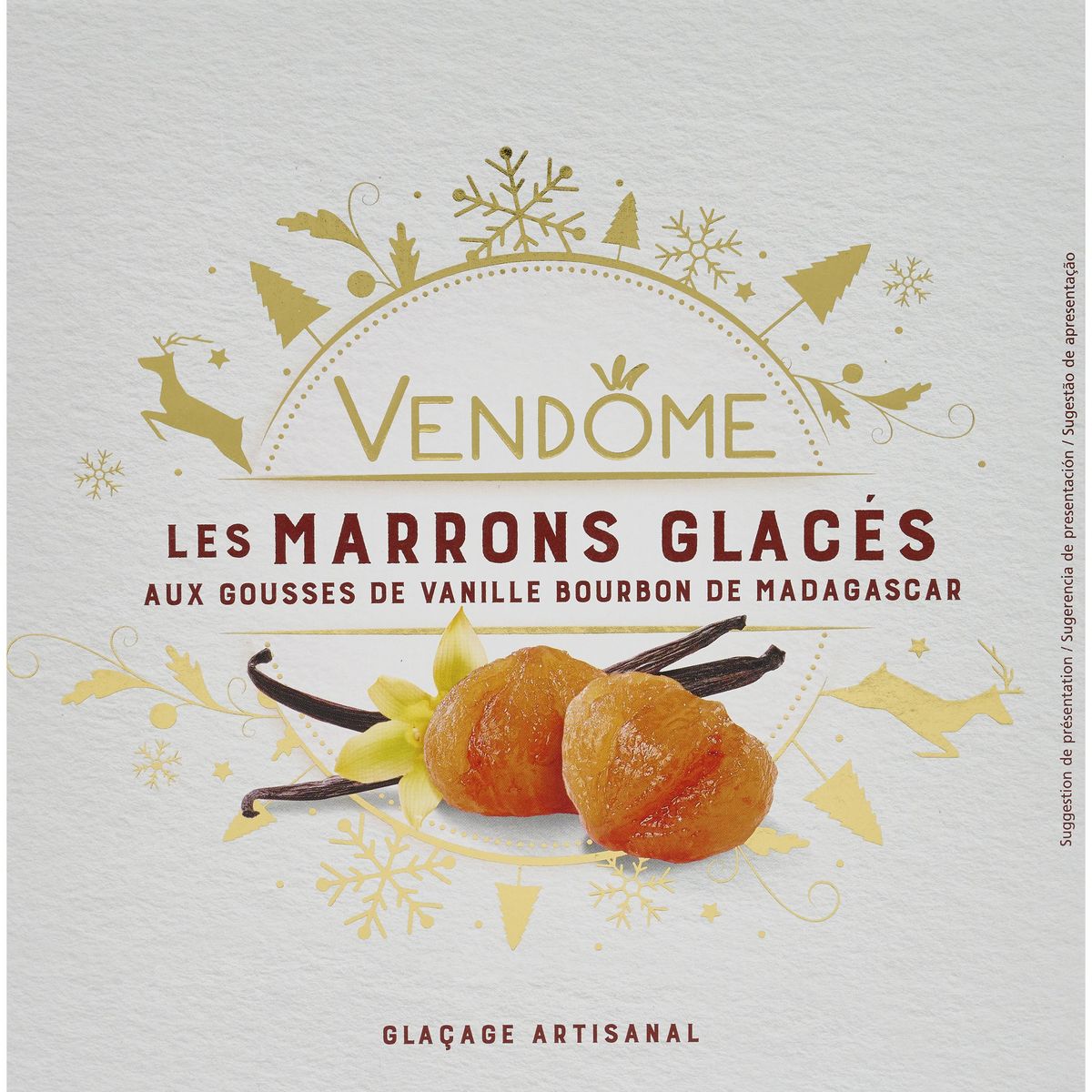 VENDOME Marrons entiers glacés à la vanille de Madagascar 9 pièces