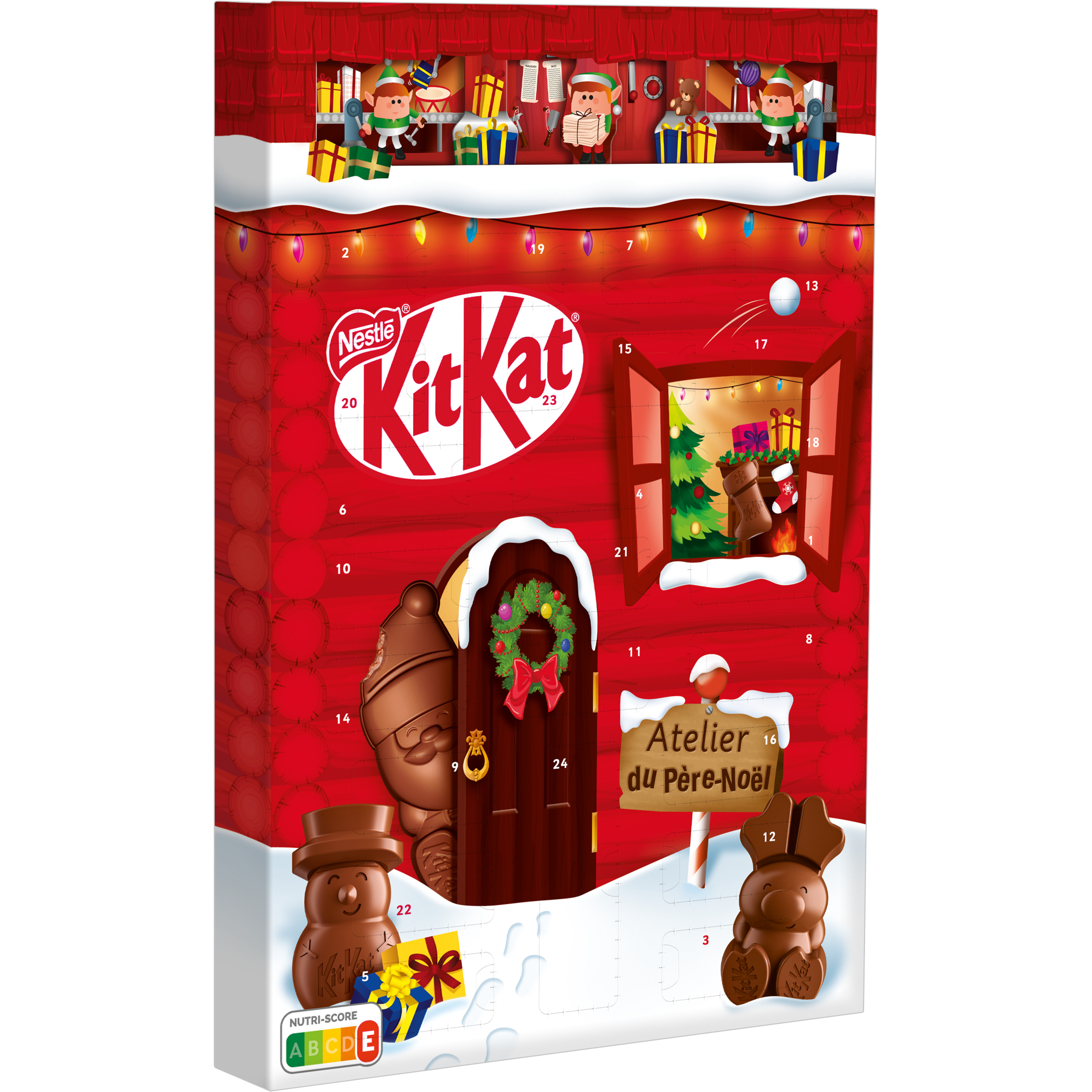 Sachet figurines de Chocolat au lait KIT KAT pour Noël Mini