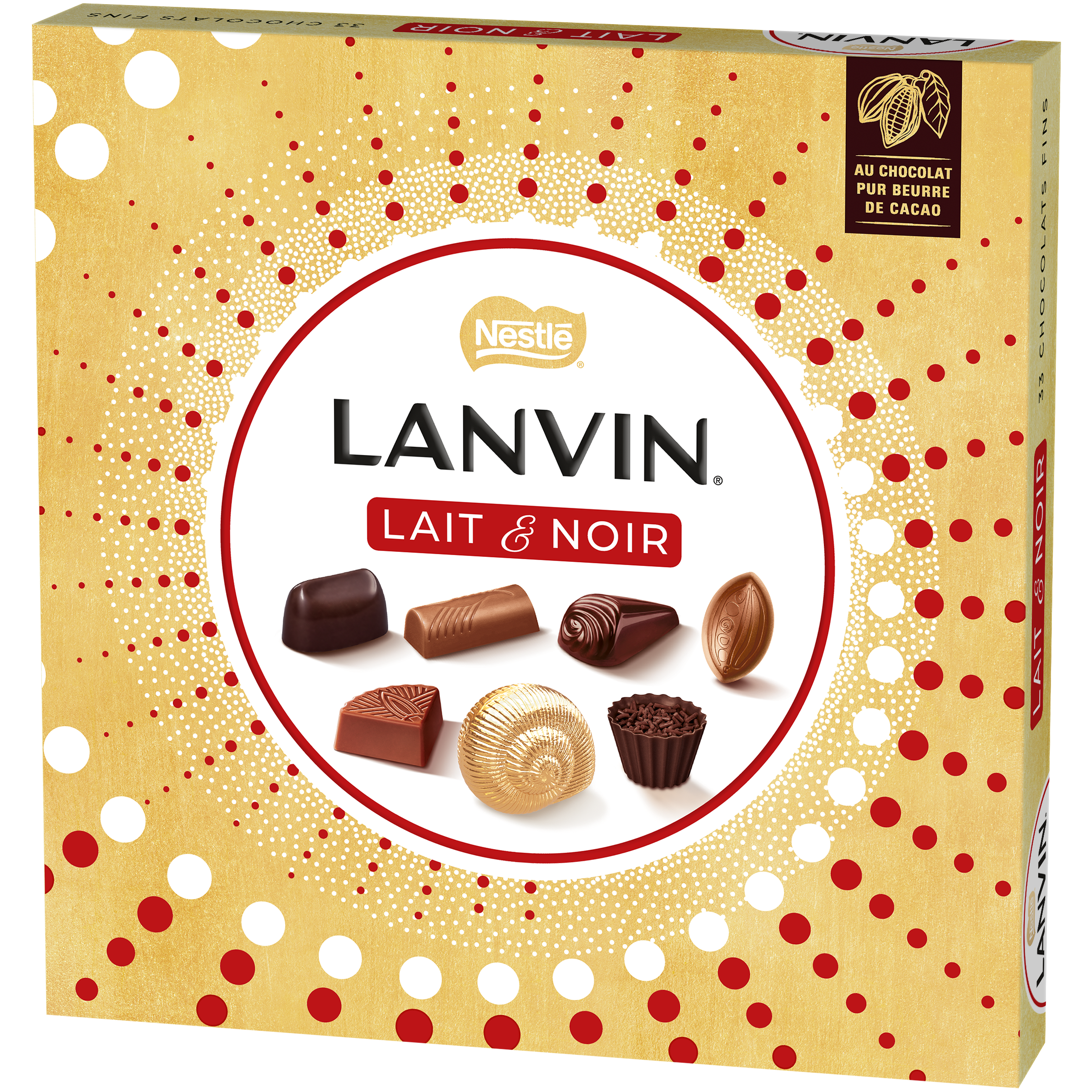 NESTLE Lanvin assortiment de chocolats au lait et chocolats noirs