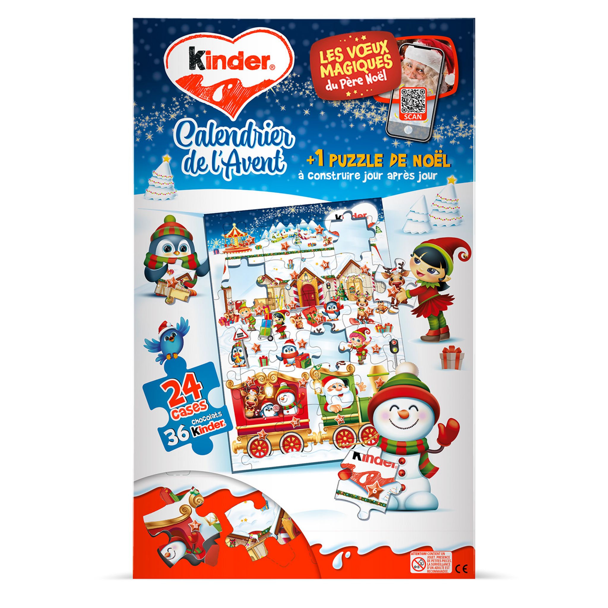 Promo Chocolat de noël kinder chez Auchan