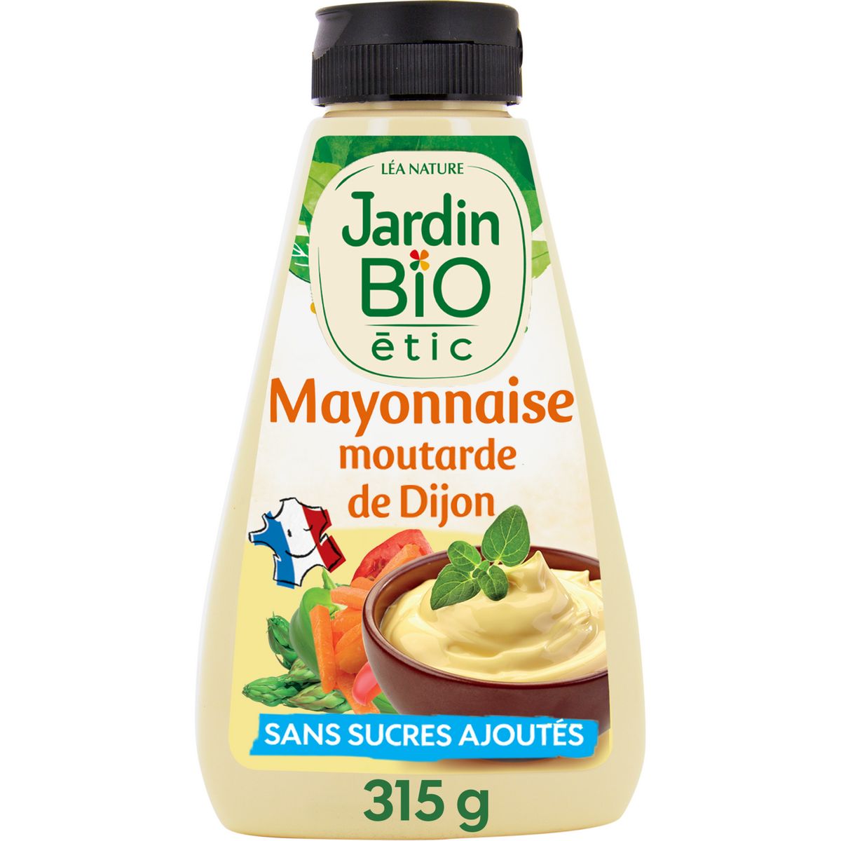 JARDIN BIO ETIC Mayonnaise à la moutarde de Dijon sans sucres ajoutés 315g