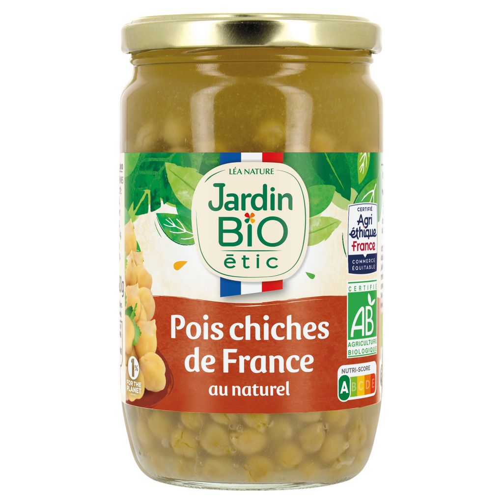 AUCHAN Pois chiches 530g pas cher 