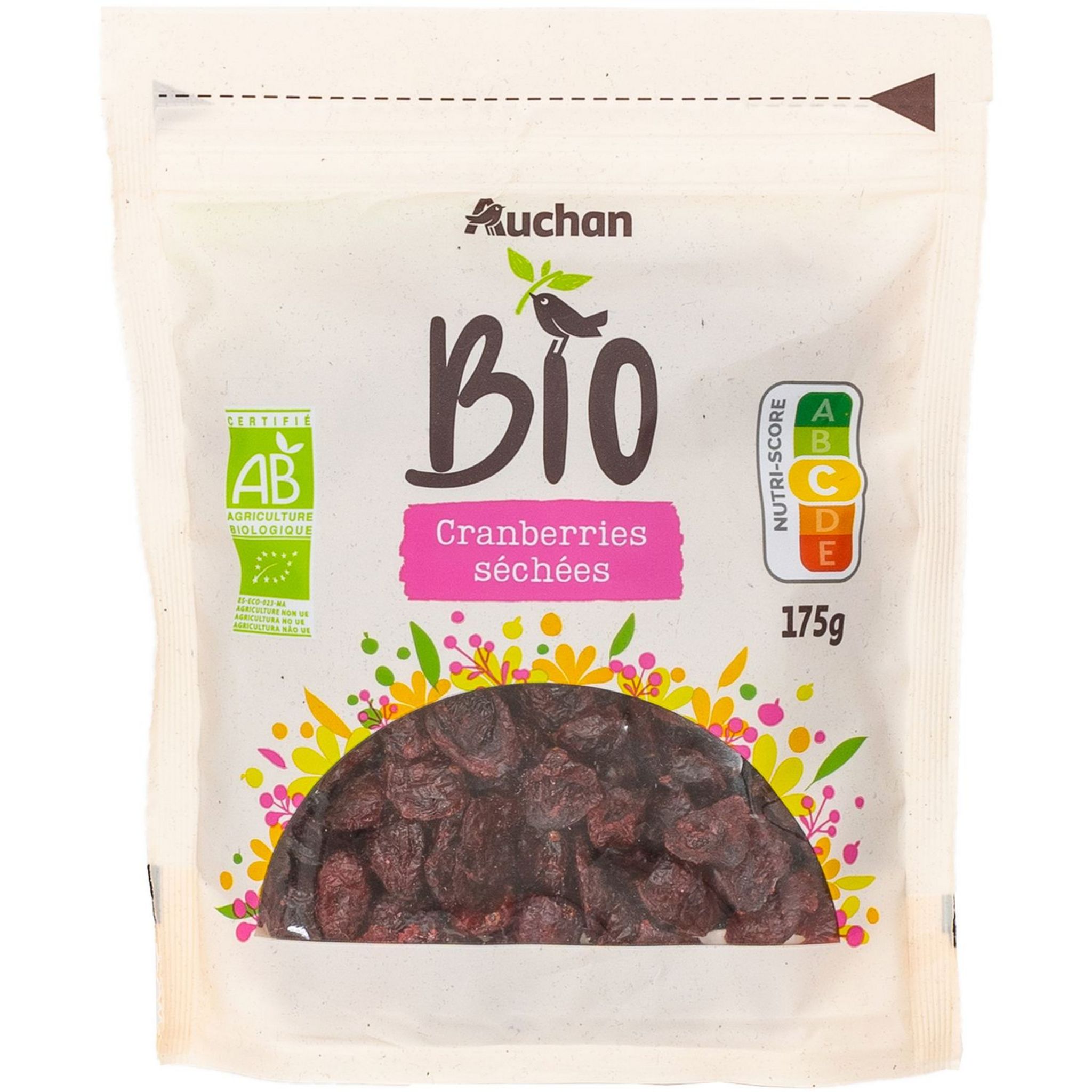 AUCHAN BIO Raisins secs sultanines 175g pas cher 