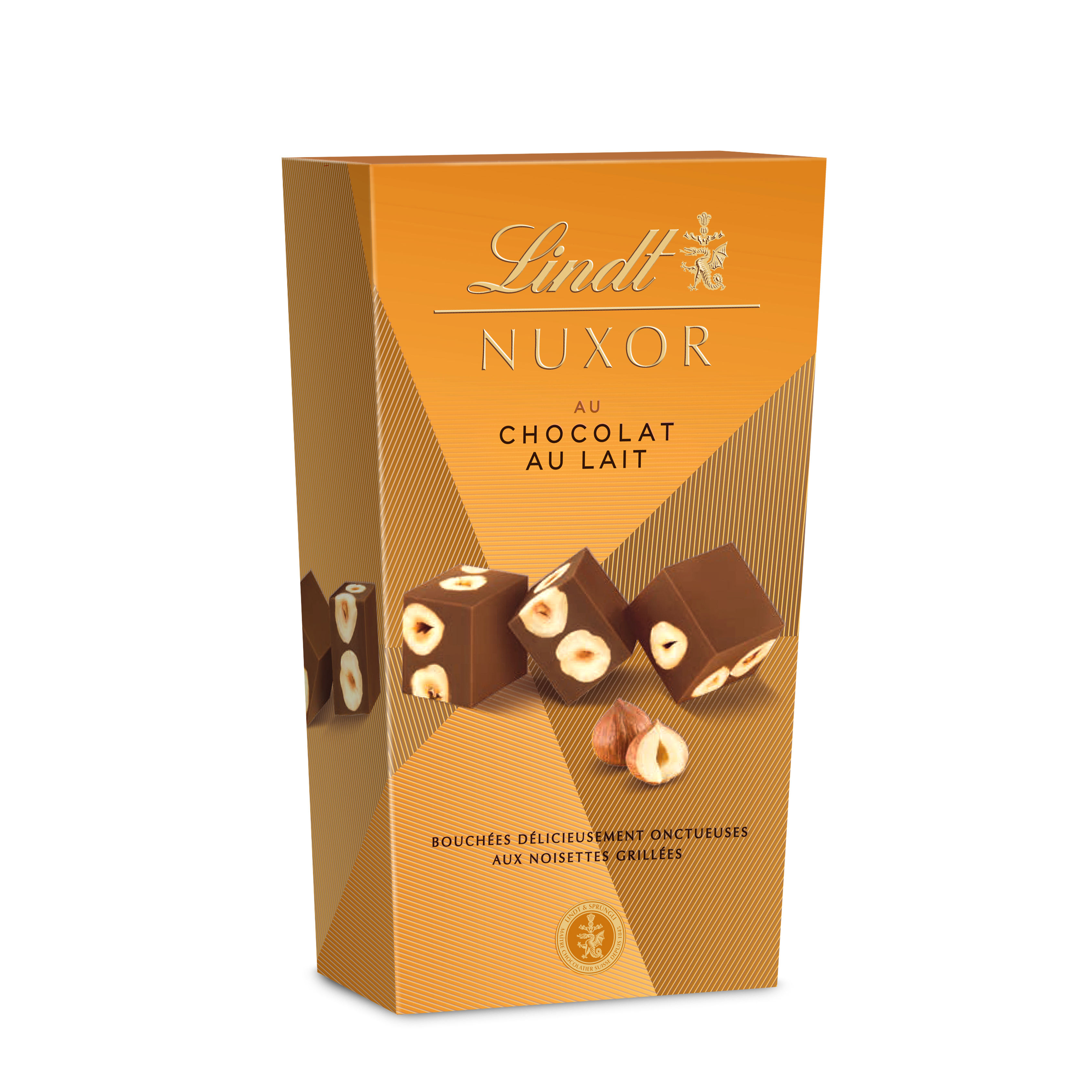 Bonbons aux Noisettes Torréfiées et au Chocolat au Lait Lindt Nuxor 16