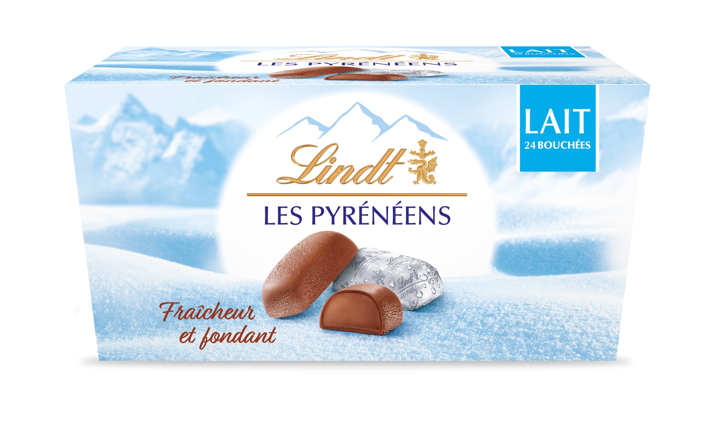 Rochers les pyreneens chocolat au lait lindt, 24 unites, 205g - Tous les  produits chocolats en boîte et saisonniers - Prixing