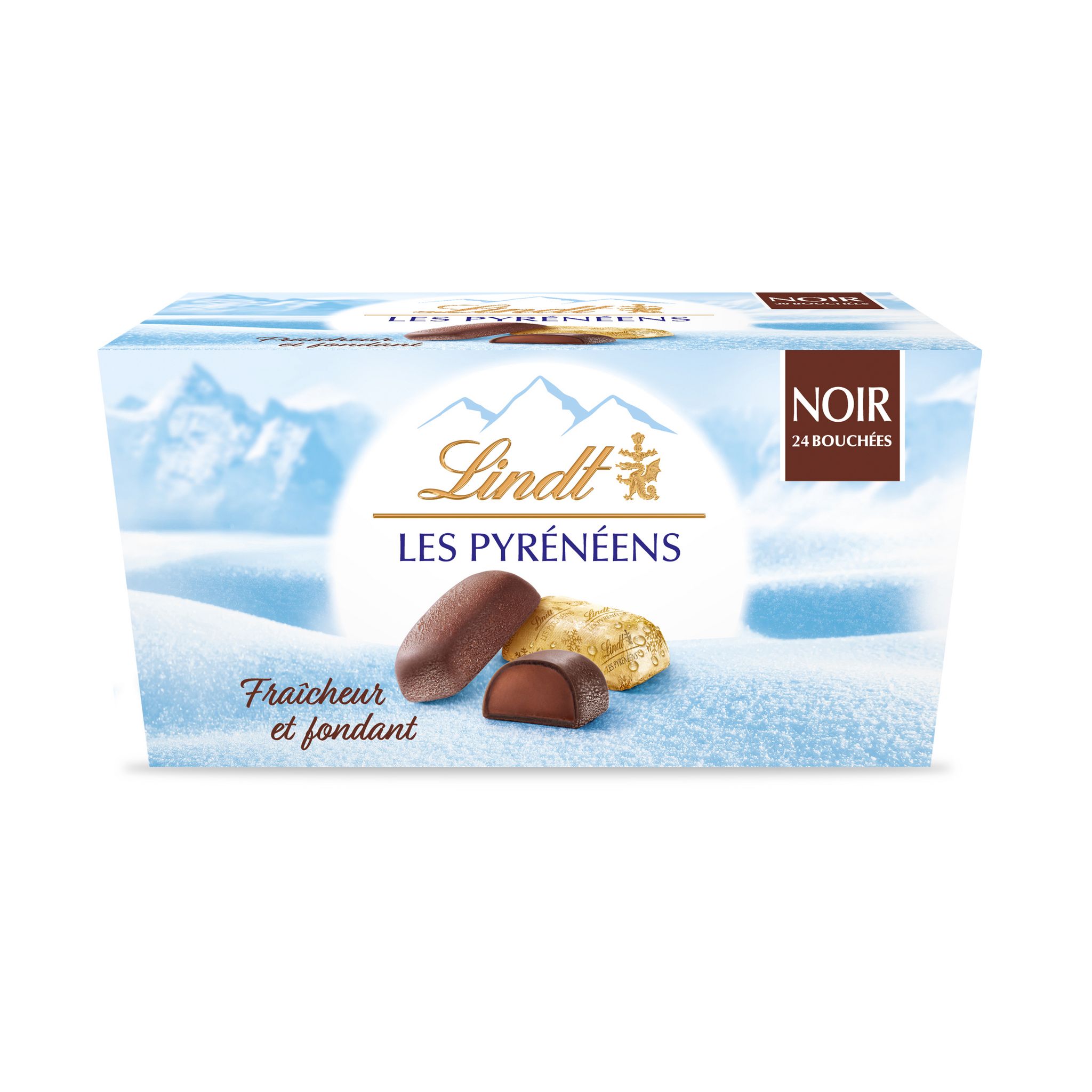 LINDT Les Pyrenéens au chocolat noir 219g pas cher 