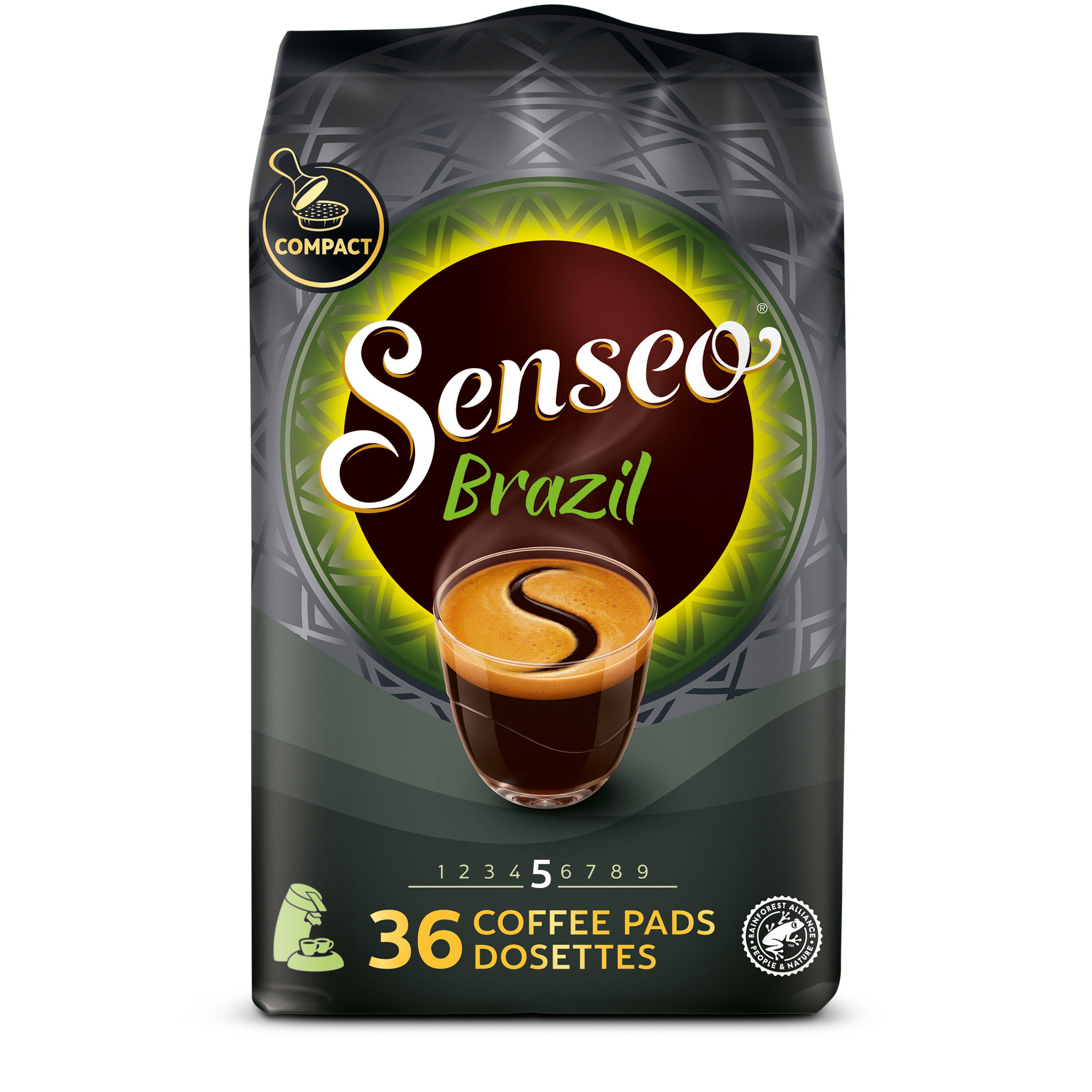 Senseo Doux / Mild Roast, Nouveaux Design, 36 Dosettes de Café
