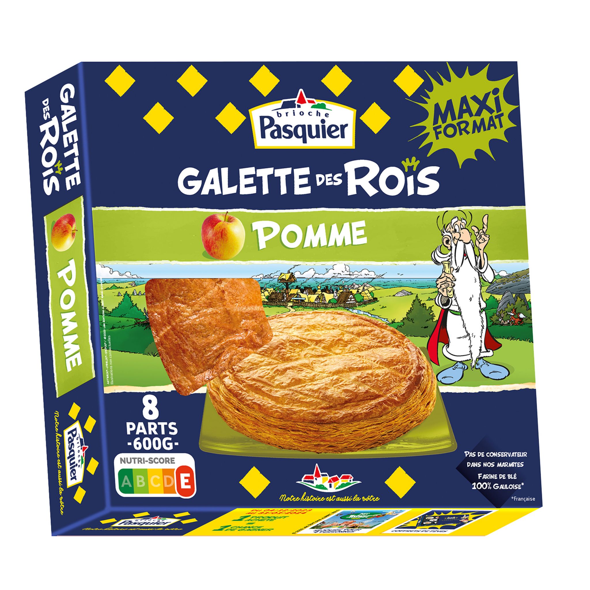 Galette des Rois Pomme Française et fève PASQUIER : la boite de