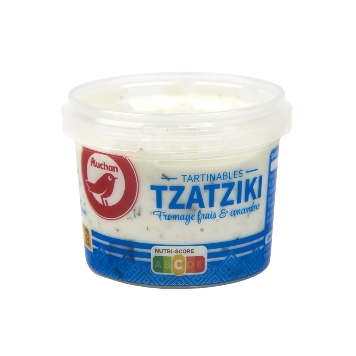 AUCHAN Tzatziki tartinable fromage frais et concombre 100g