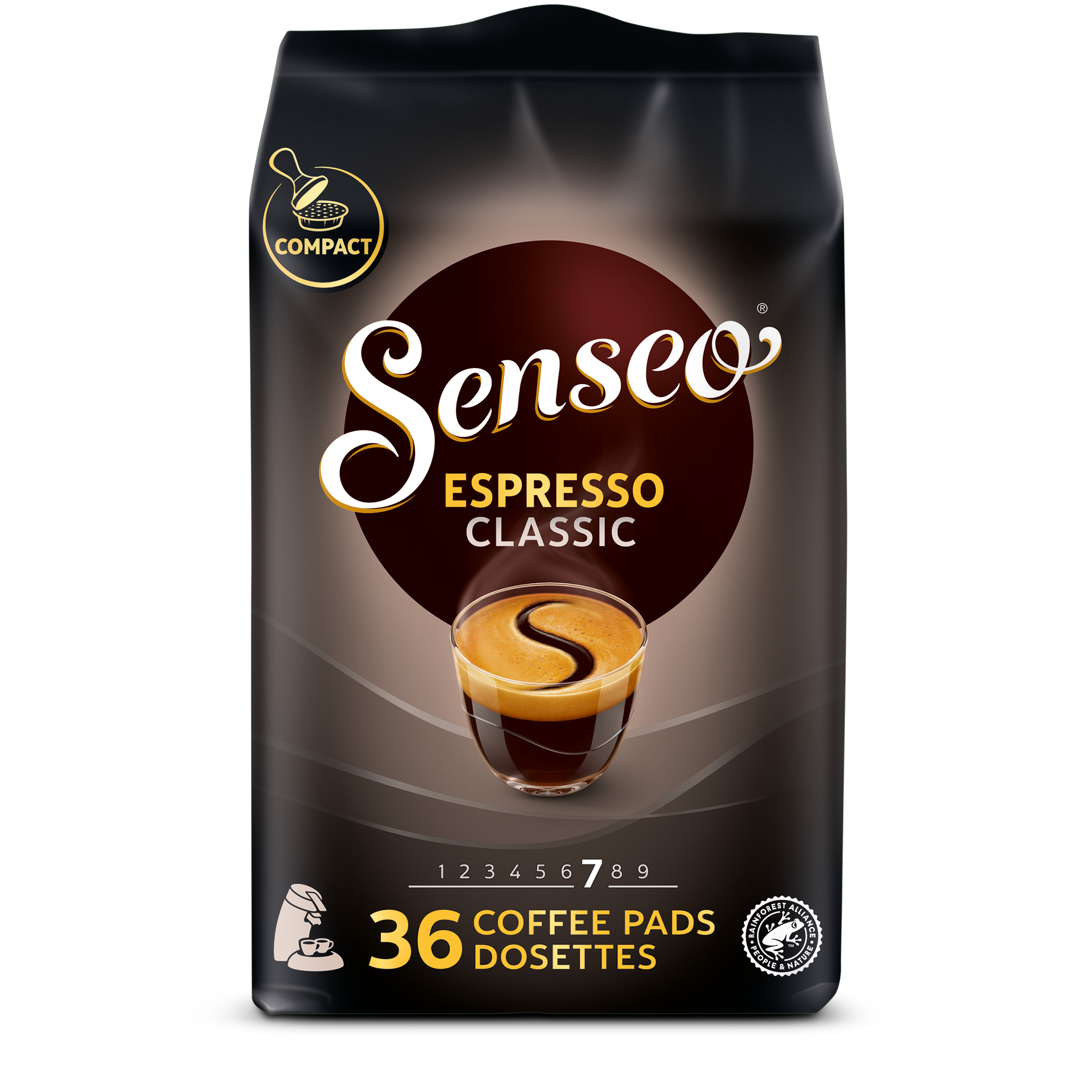 CARTE NOIRE Dosettes souples de café Espresso intensité 8 60 dosettes 420g  pas cher 