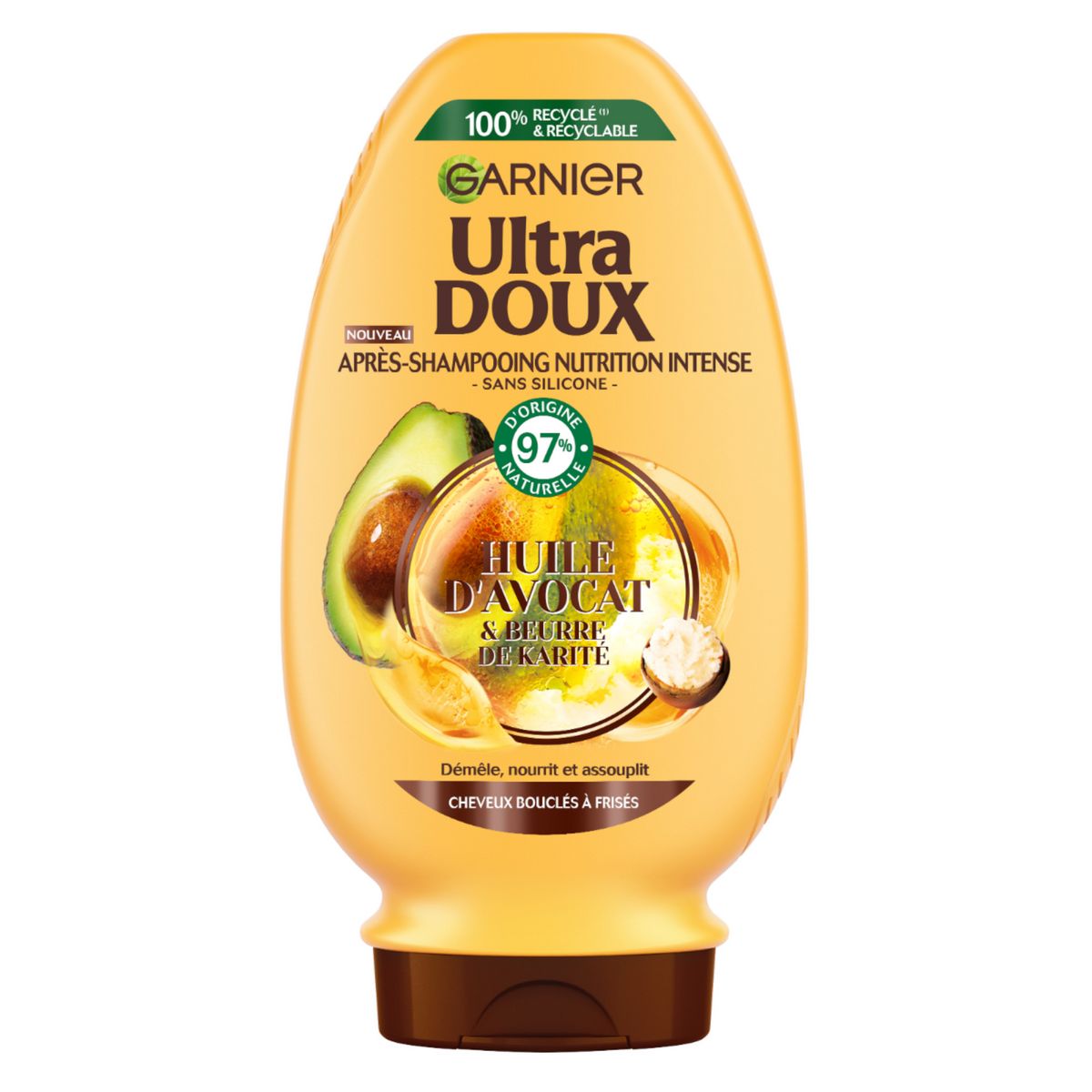 Apres shampooing. Garnier Ultra doux Arabia.