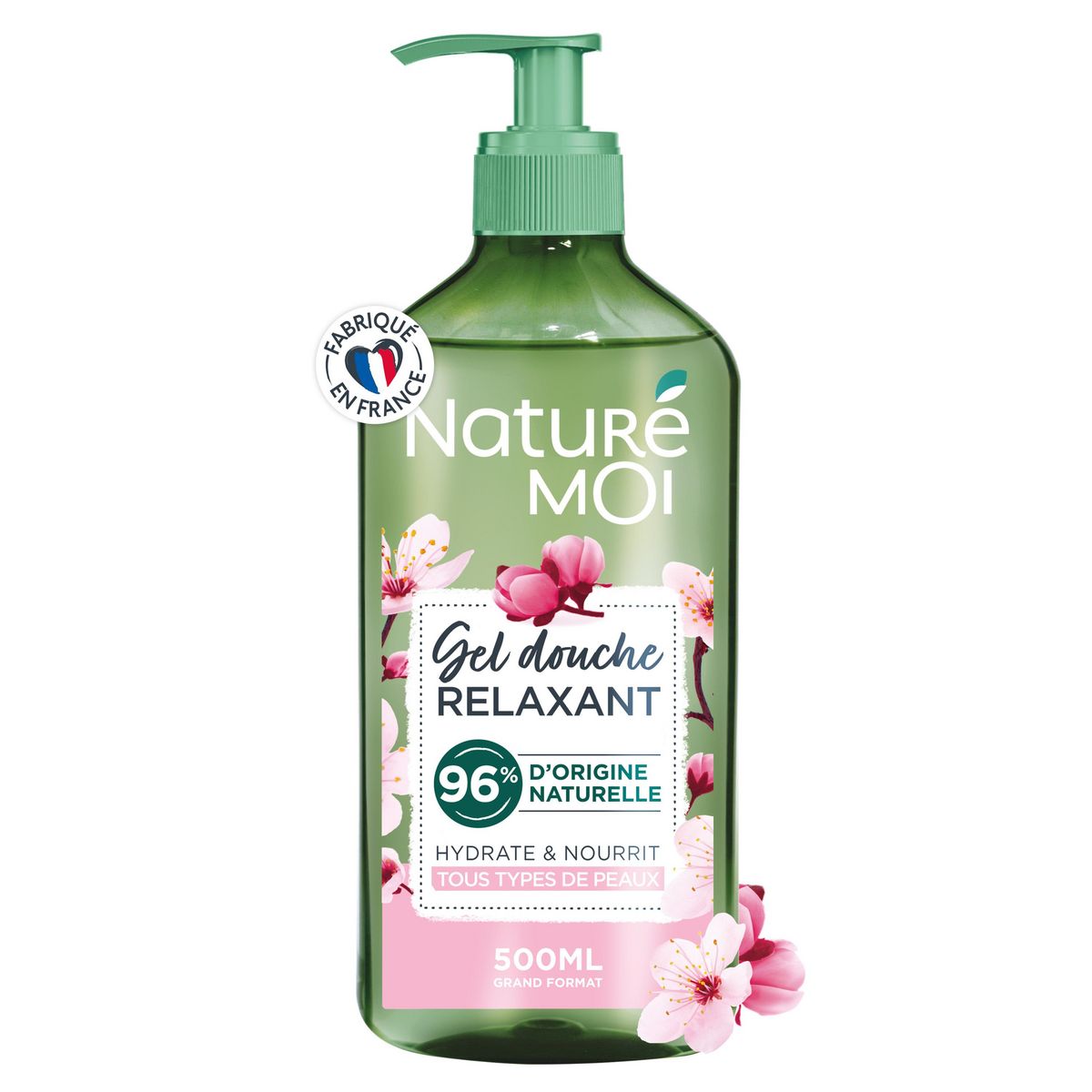 NATURE & MOI Gel douche relaxant à la fleur de cerisier bio 500ml