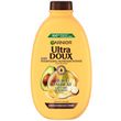 GARNIER ULTRA DOUX Shampoing nutrition intense à l'huile d'avocat et beurre de karité pour cheveux très secs ou frisés 400ml