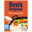 BEN'S ORIGINAL Riz long grain cuisson rapide vrac 10 minutes 1kg
