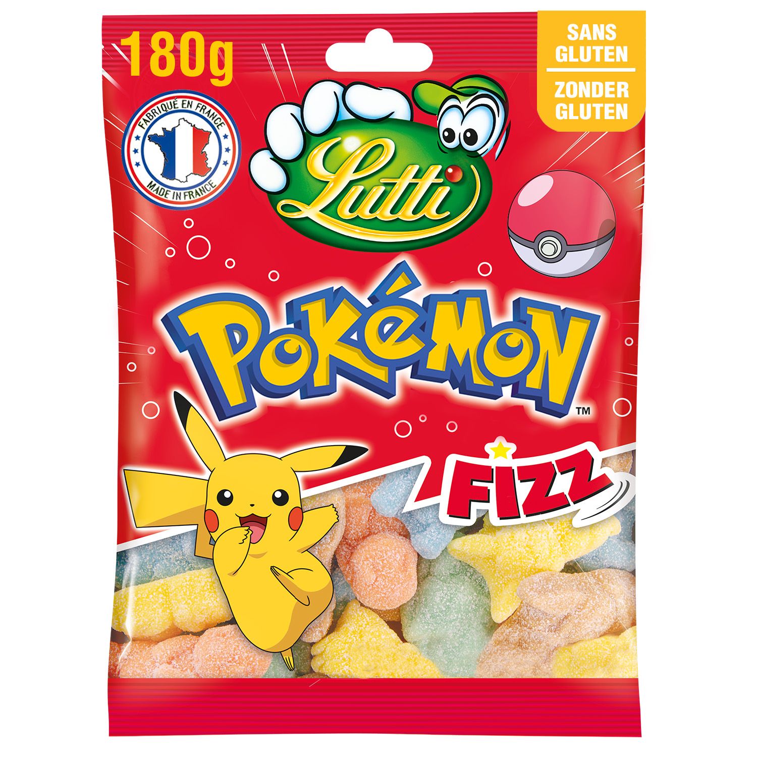 Bonbons Pokémon Fizz 100g - Nick & Joe Candy Shop