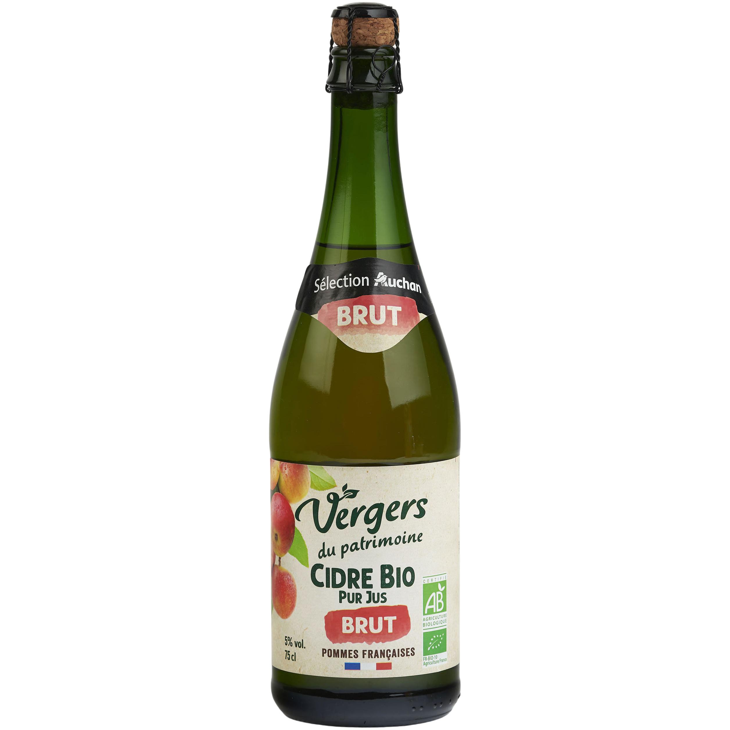 AUCHAN BIO Vinaigre de cidre 50cl pas cher 