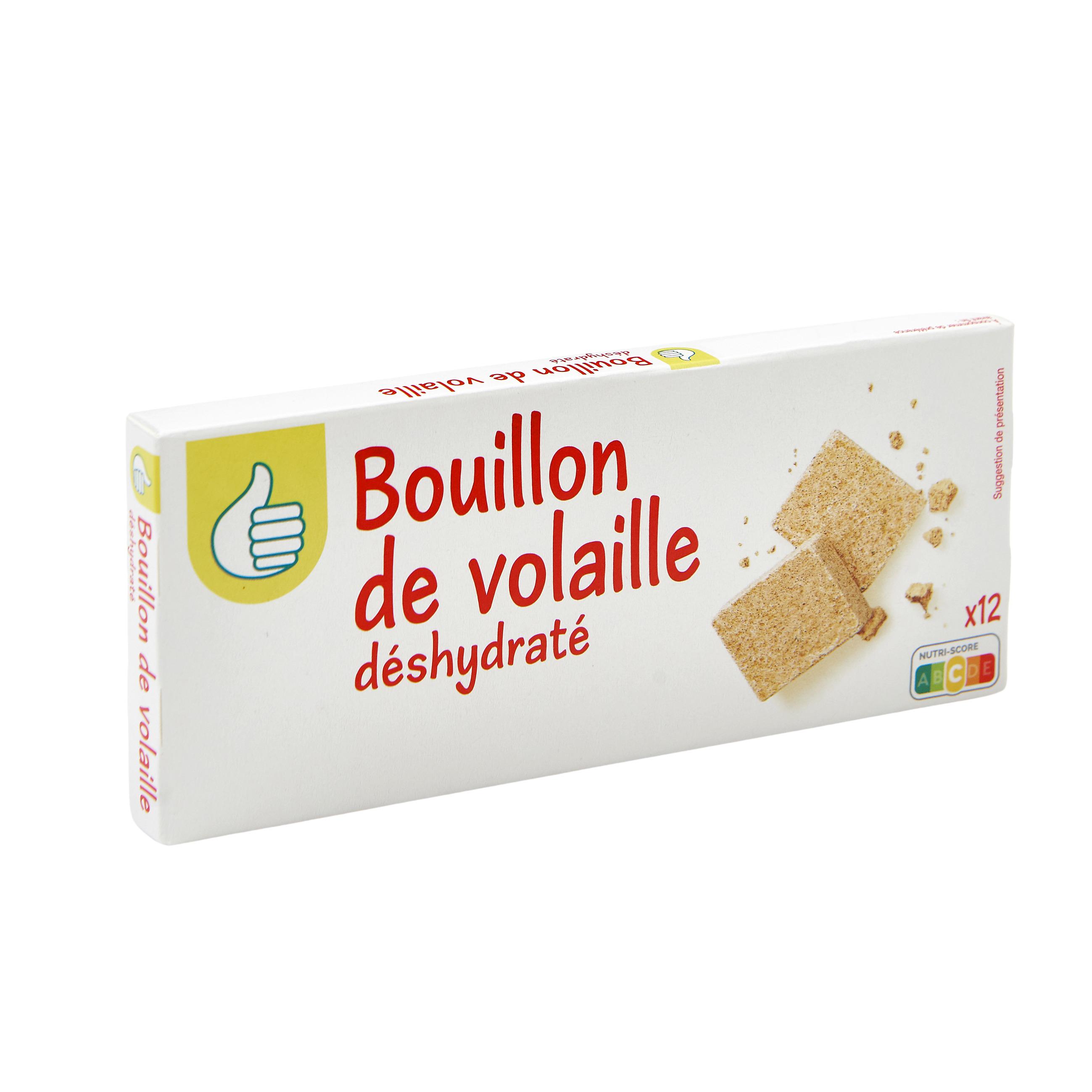 POUCE Bouillon de volaille déshydraté 12 tablettes 120g pas cher 