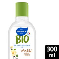 MONSAVON Gel douche bio hydratant vanille & fleur de figuier 300ml
