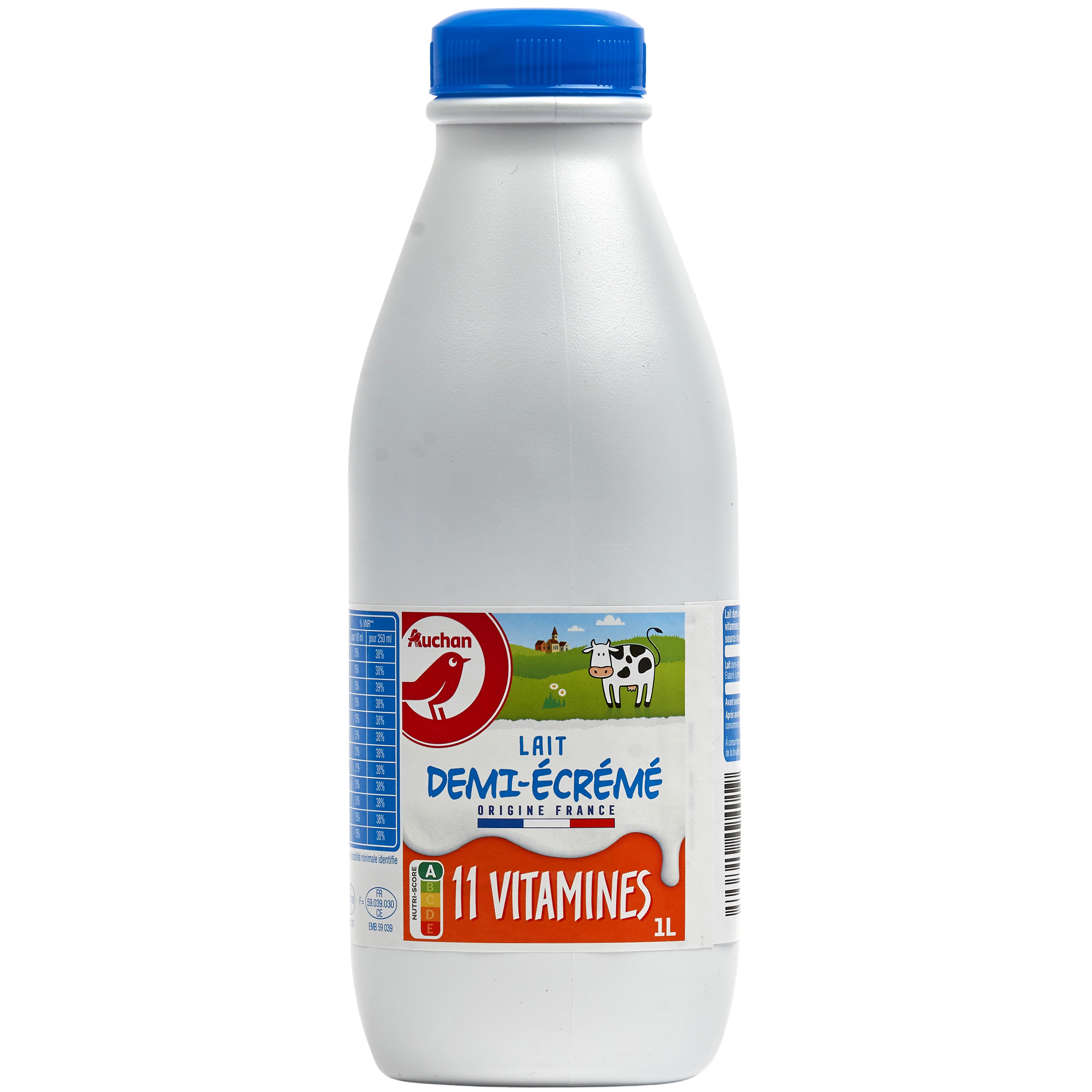 AUCHAN Lait en poudre écrémé origine France 300g pas cher 