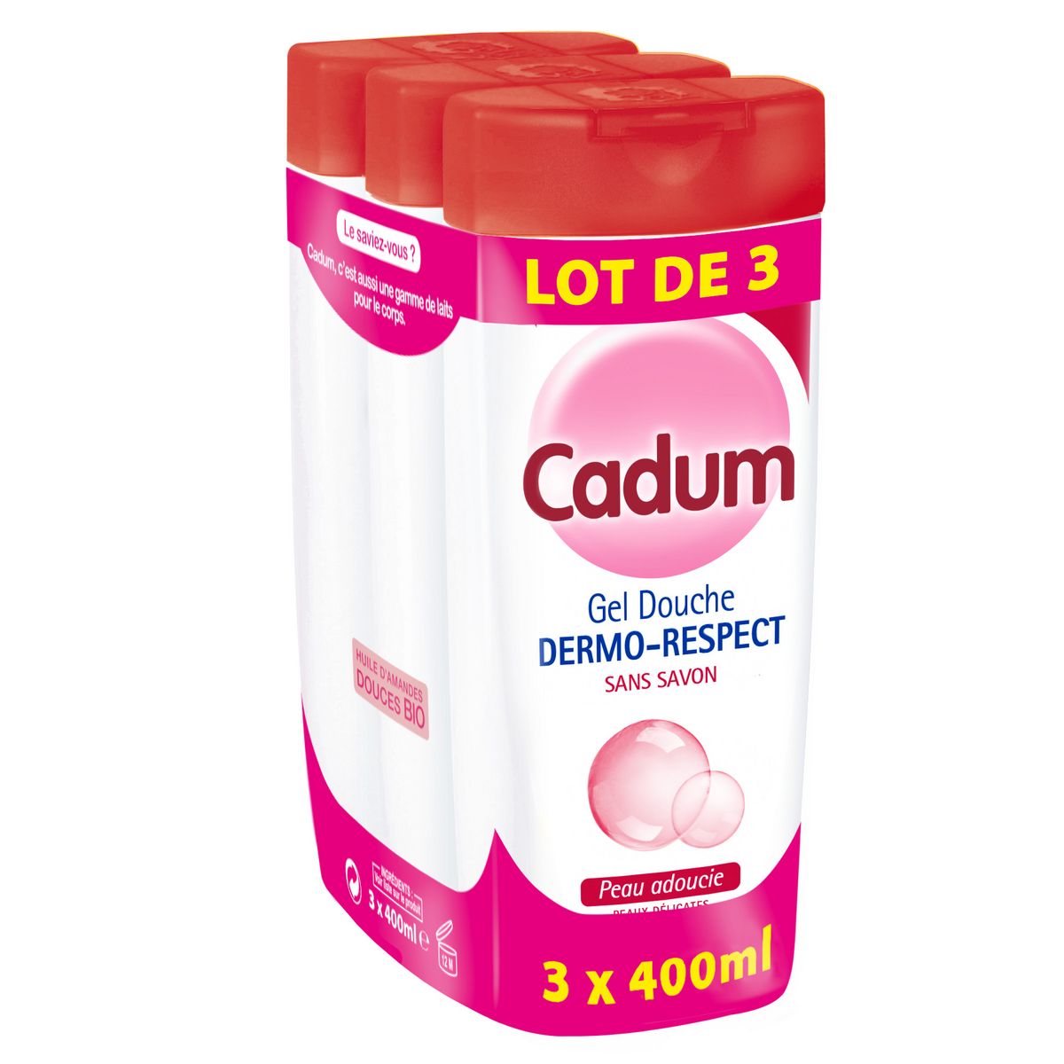 Gel Douche DERMO RESPECT - Cadum - 1l