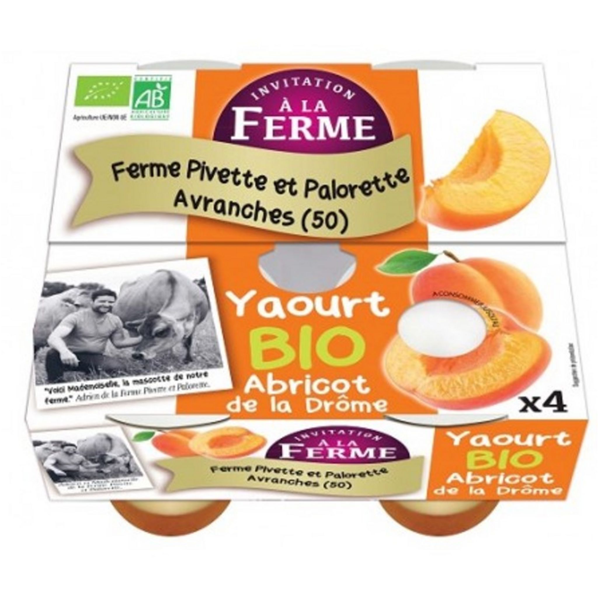 Livraison à domicile Vrai Yaourt Nature, Bio, 4X125G