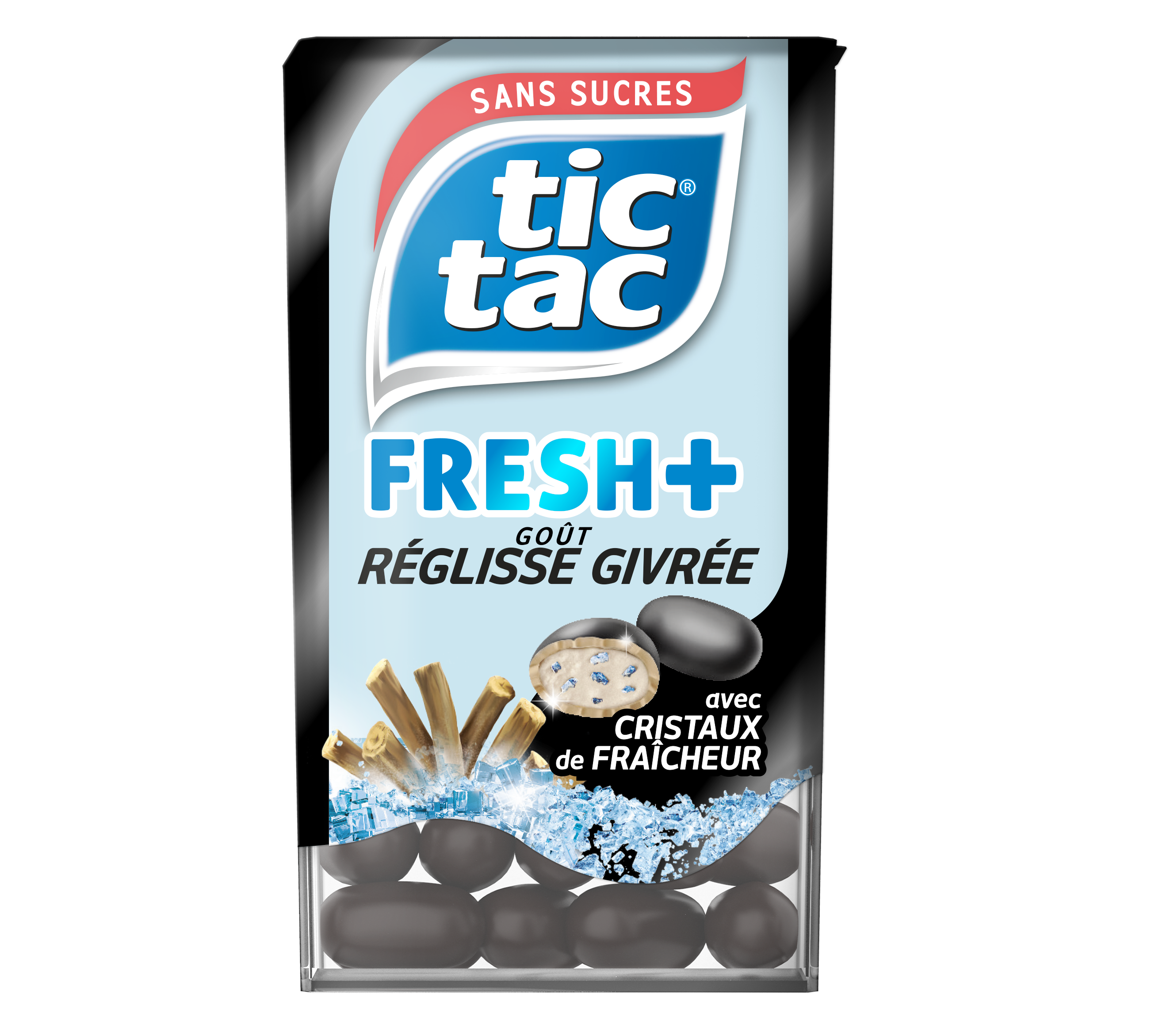 TIC TAC Fresh+ goût réglisse givrée 41g pas cher 