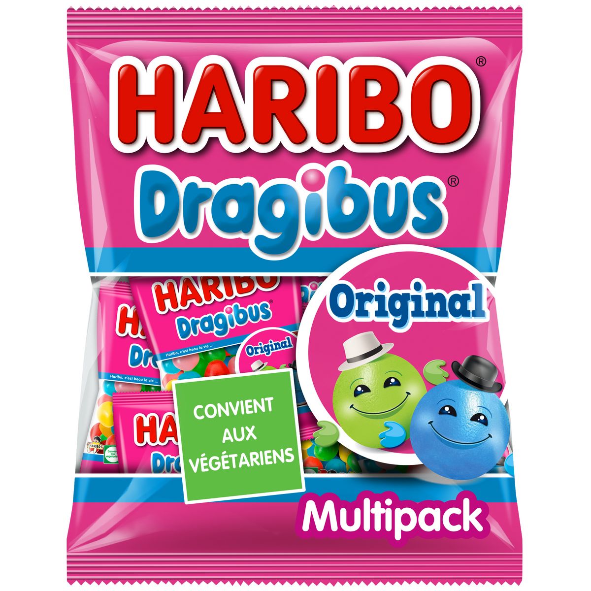 HARIBO Dragibus original bonbons en mini sachets 250g