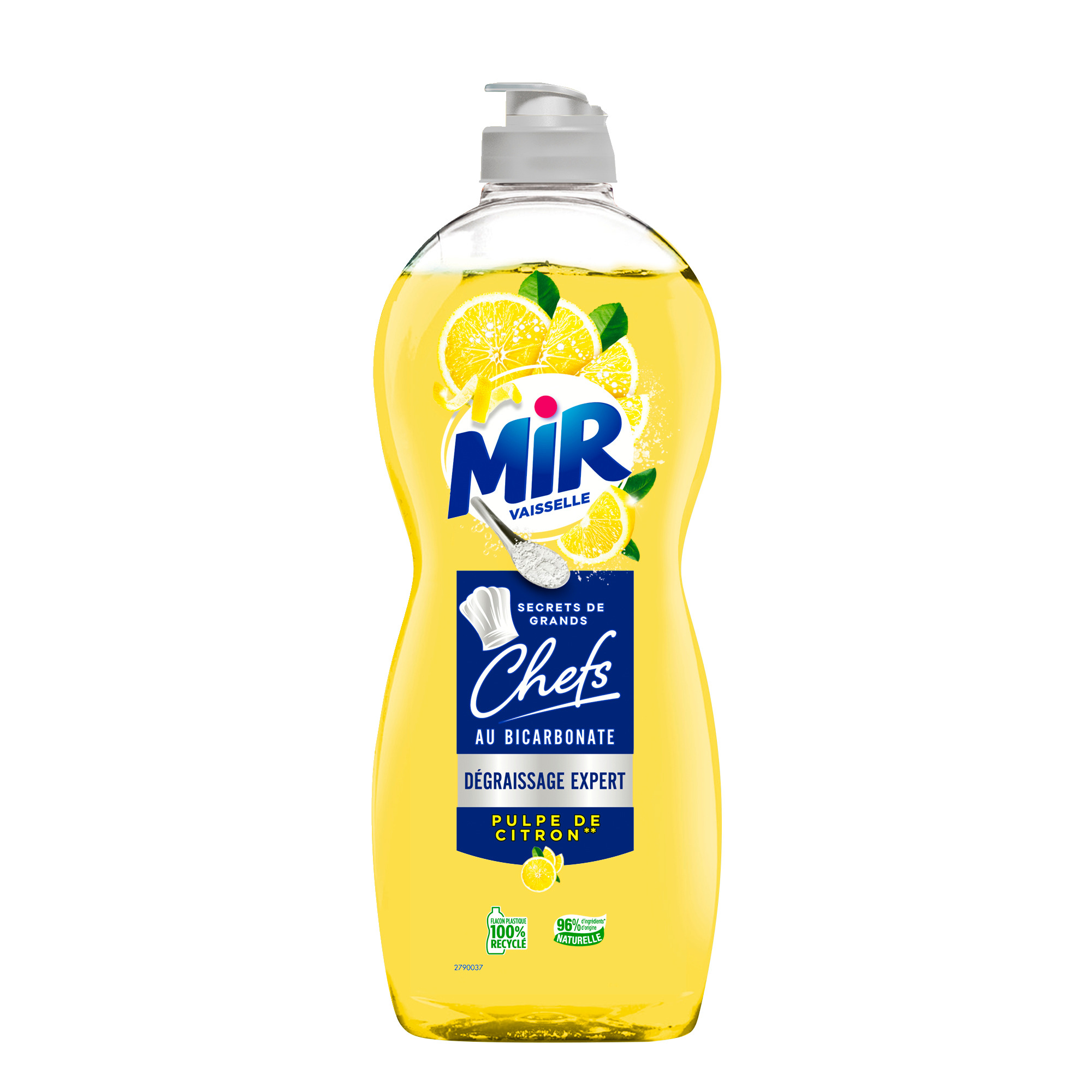 MIR Liquide vaisselle Secrets de cuisinier - Bicarbonate et zeste de citron  - 500 ml