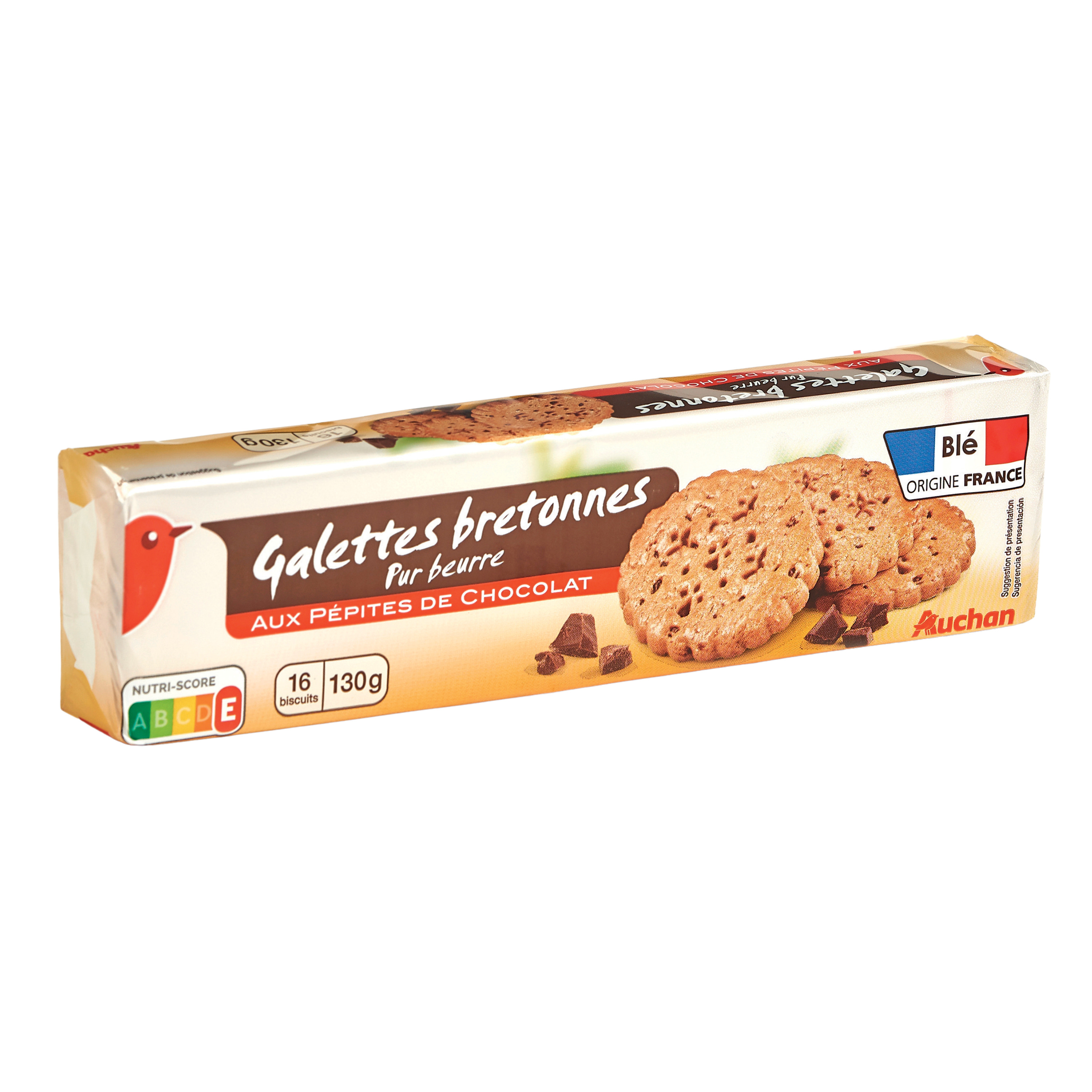 Auchan - Palets bretons pur beurre 125g