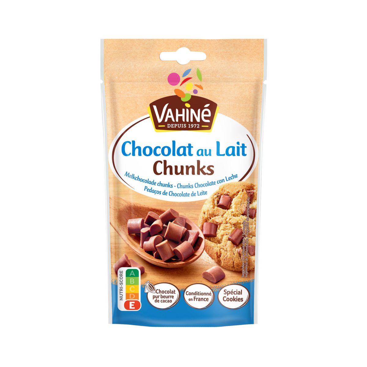 VAHINE Chunks chocolat au lait 100g