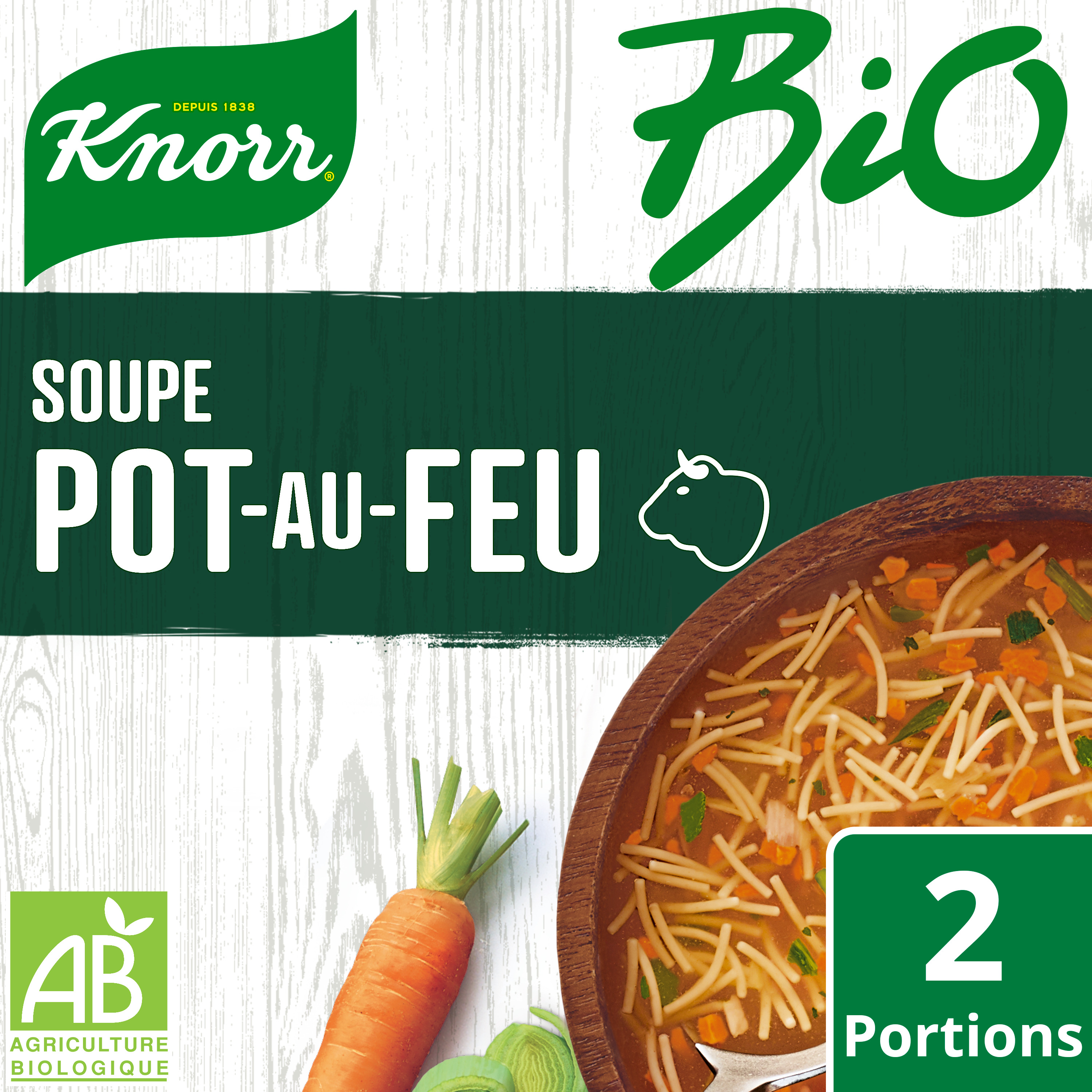 Knorr Soupe Déshydratée PotauFeu aux Vermicelles et Carottes 55g